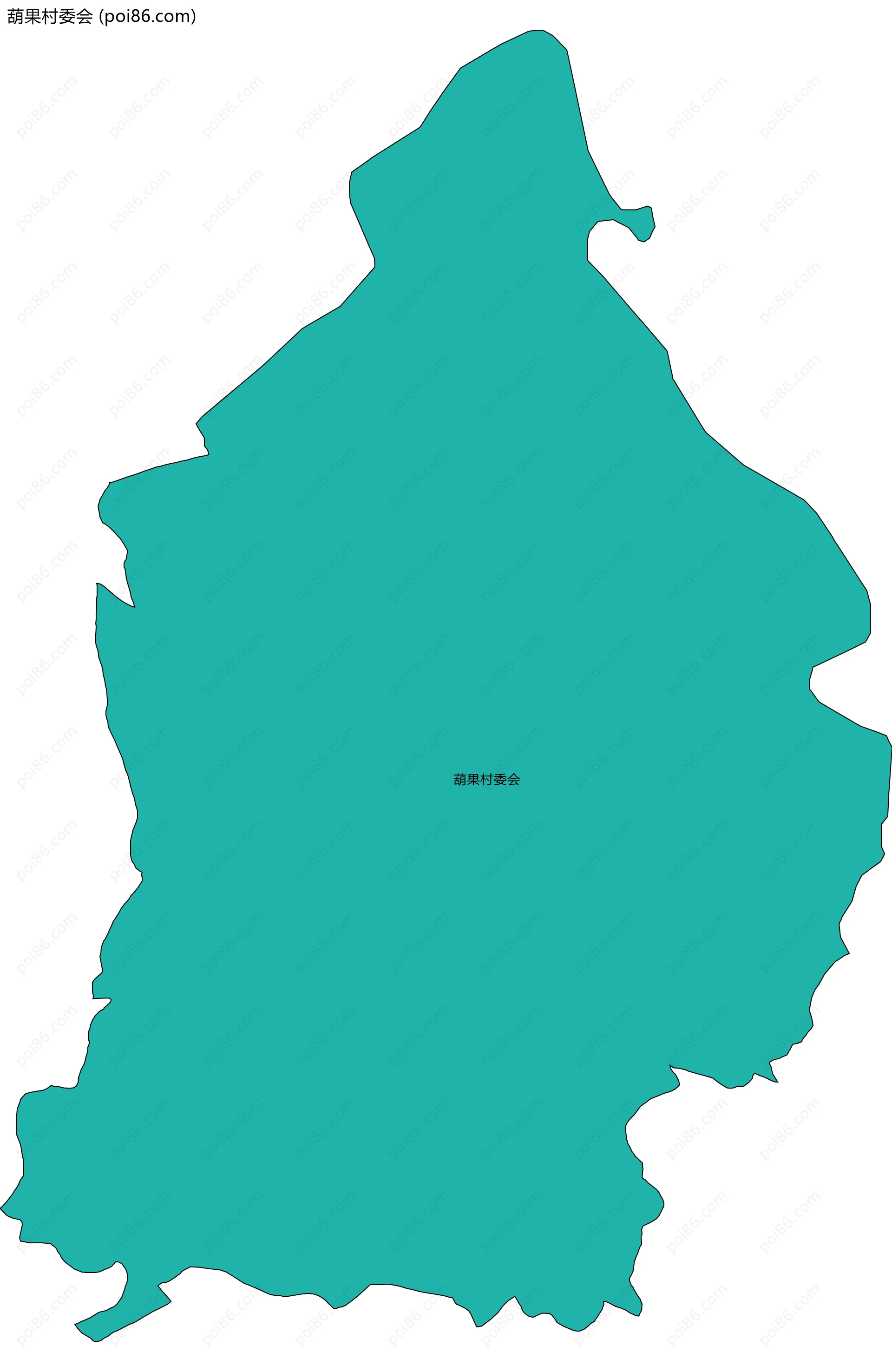 葫果村委会边界地图