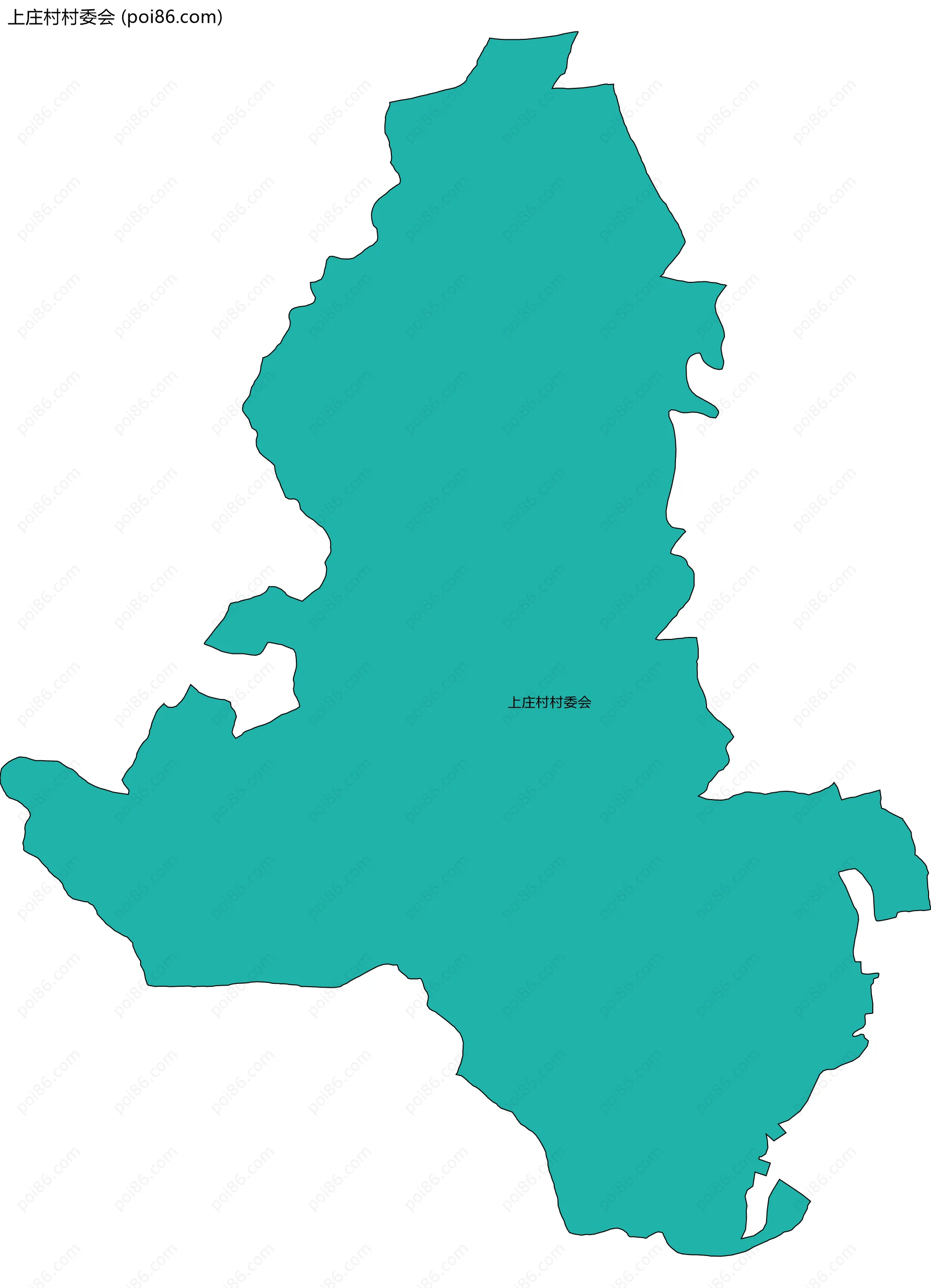 上庄村村委会边界地图