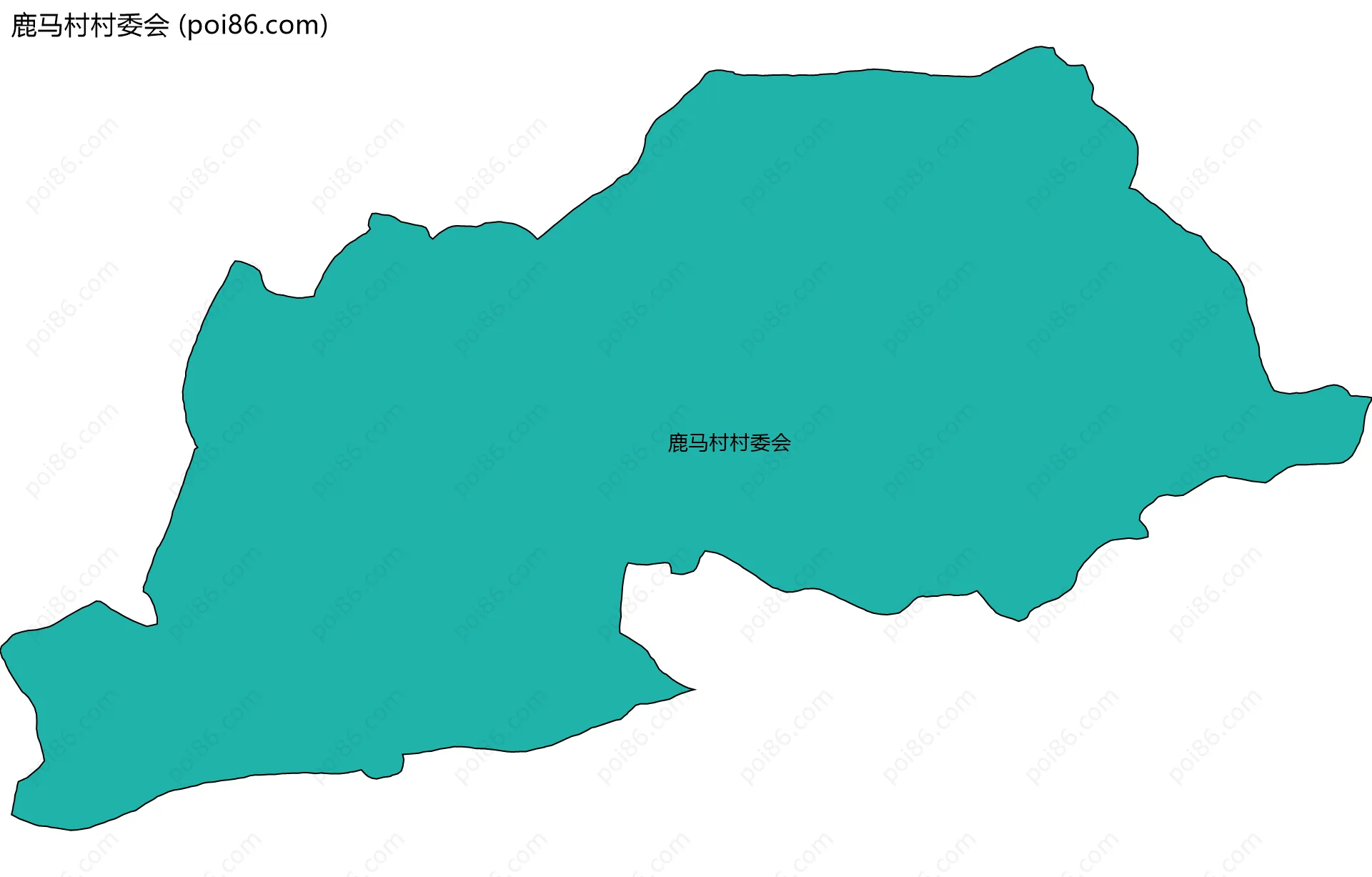 鹿马村村委会边界地图