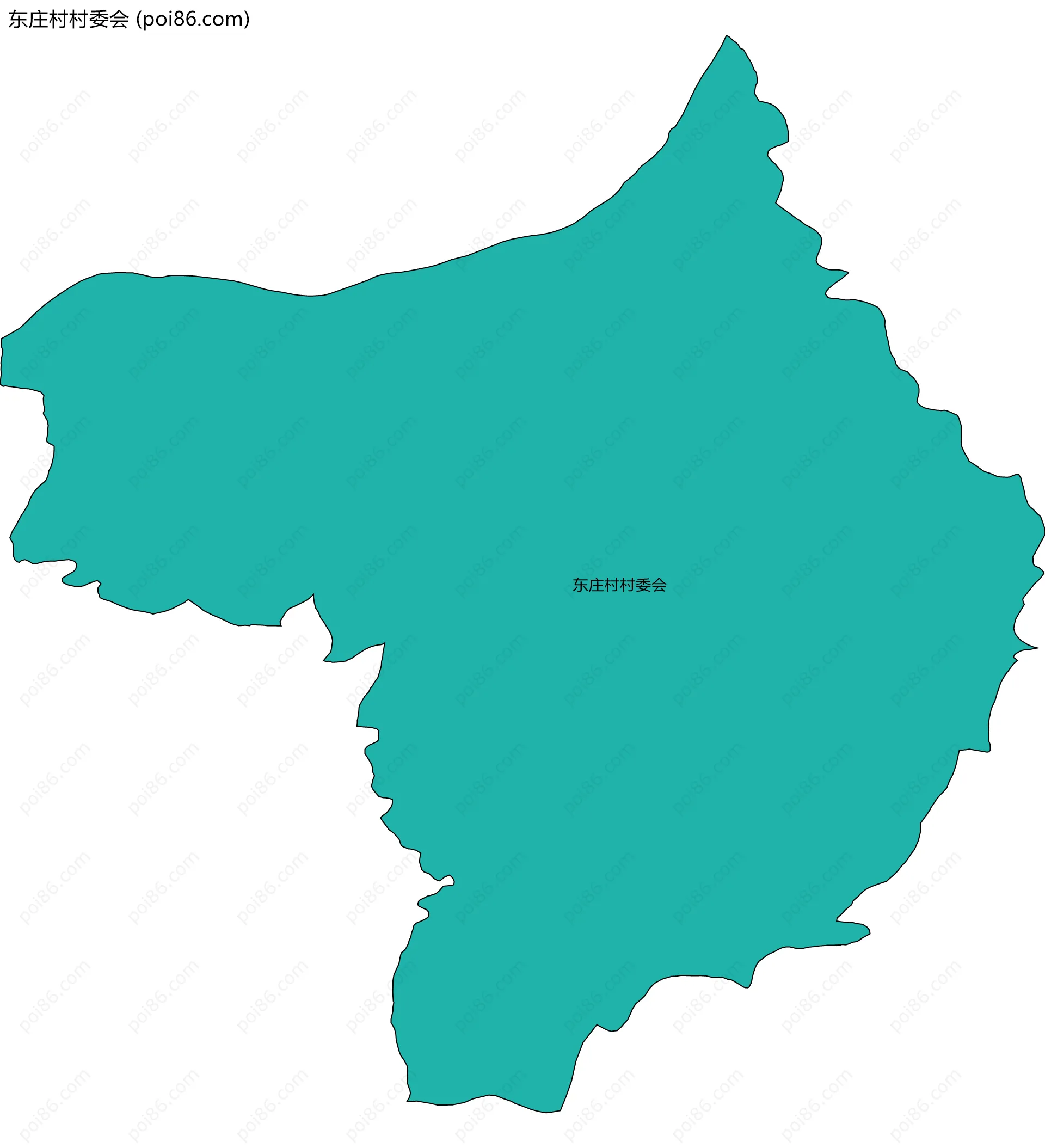 东庄村村委会边界地图