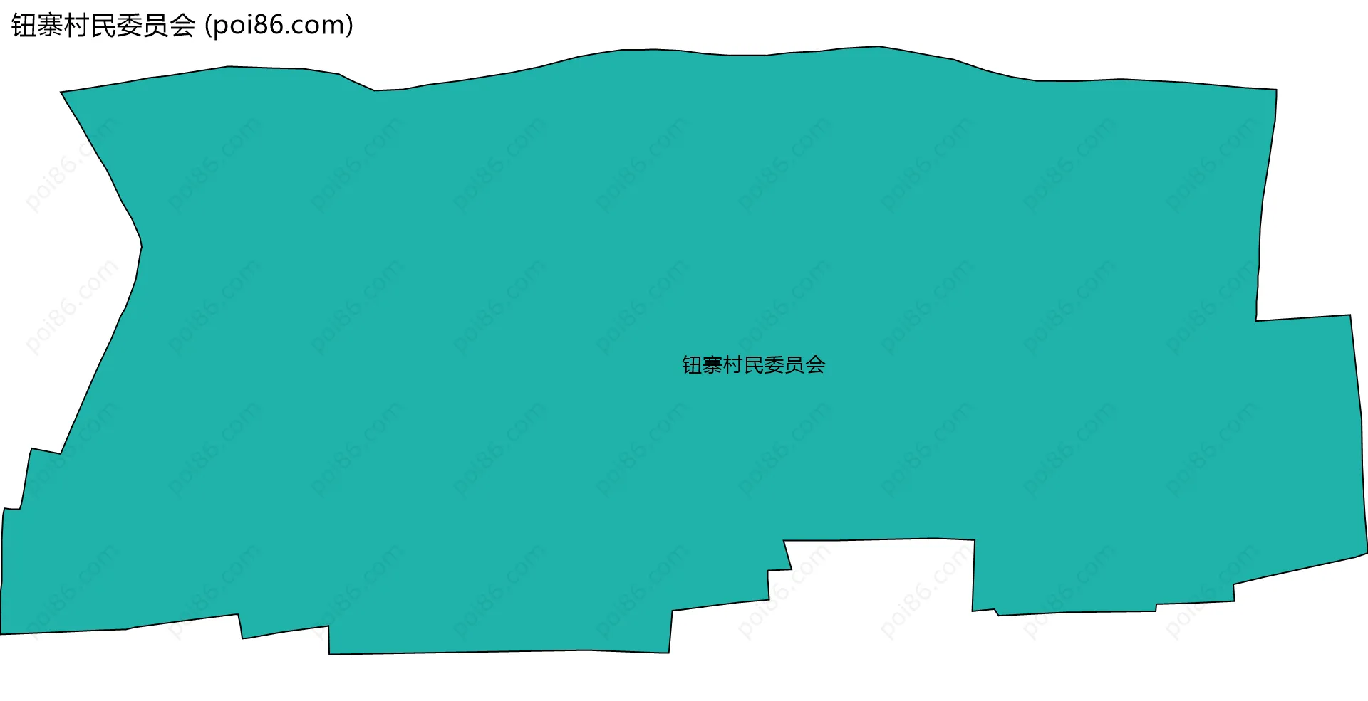 钮寨村民委员会边界地图