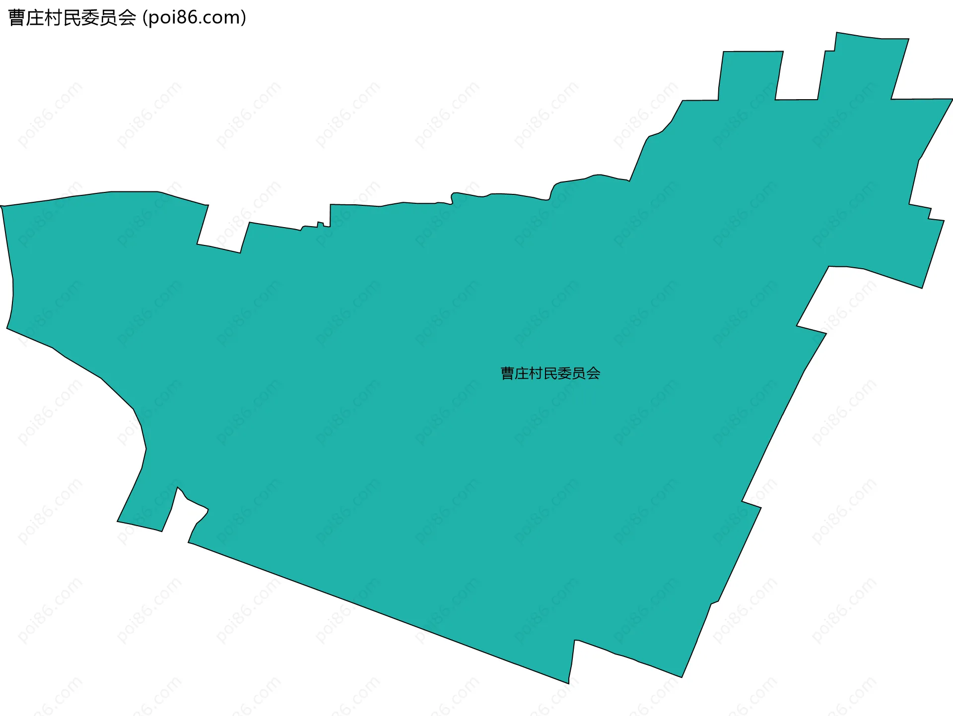 曹庄村民委员会边界地图