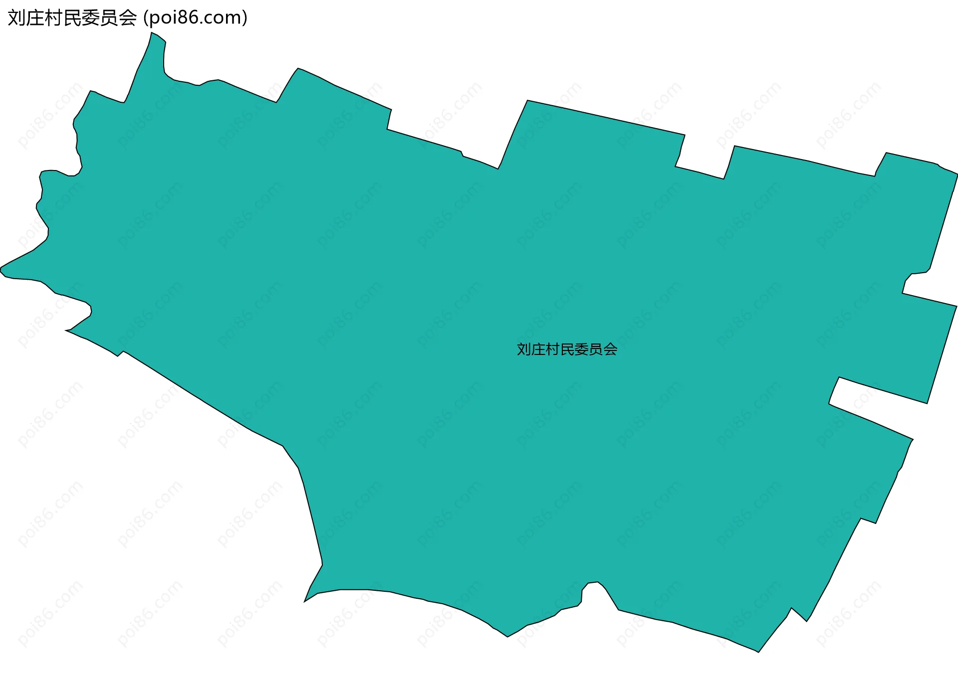 刘庄村民委员会边界地图