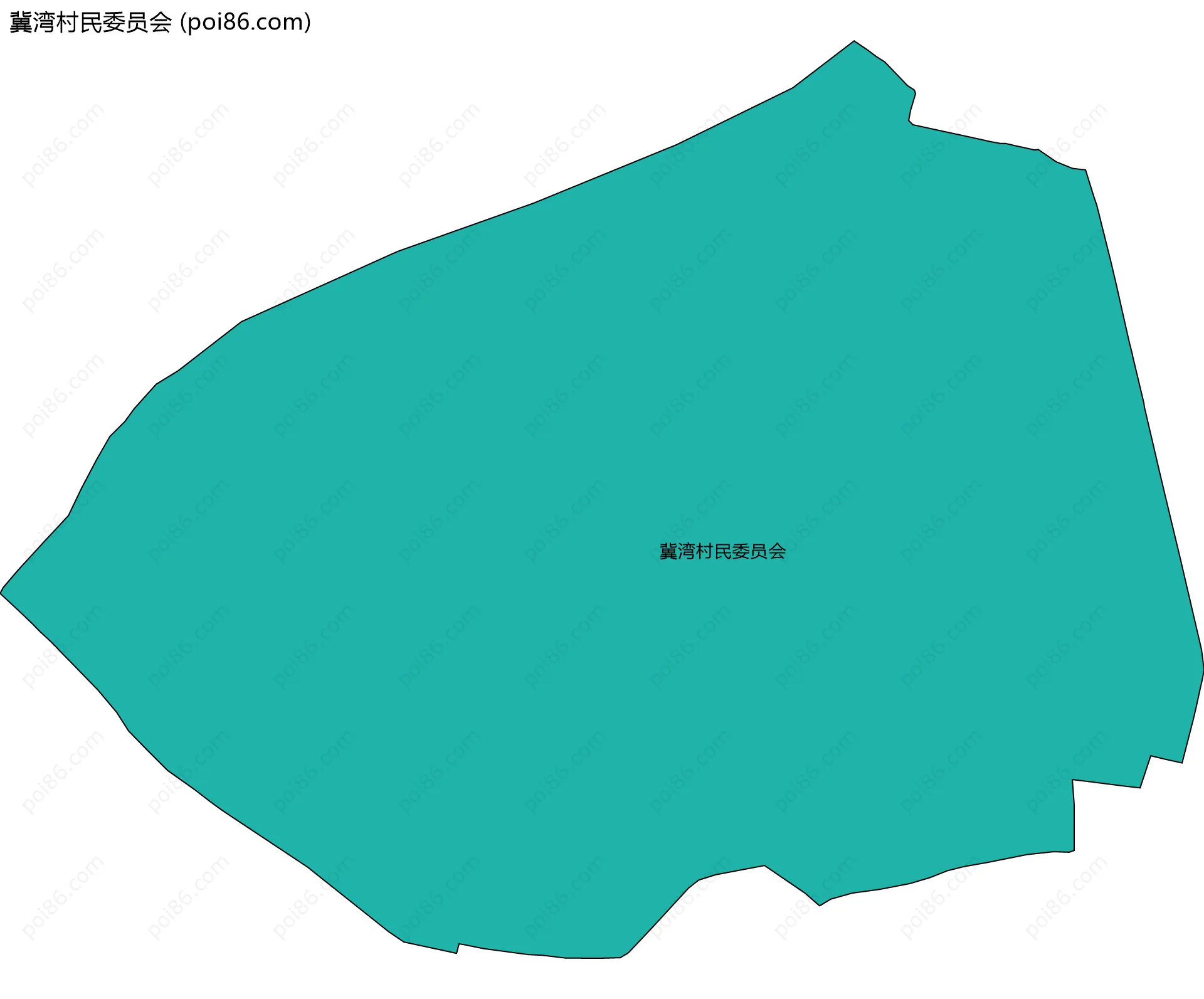 冀湾村民委员会边界地图