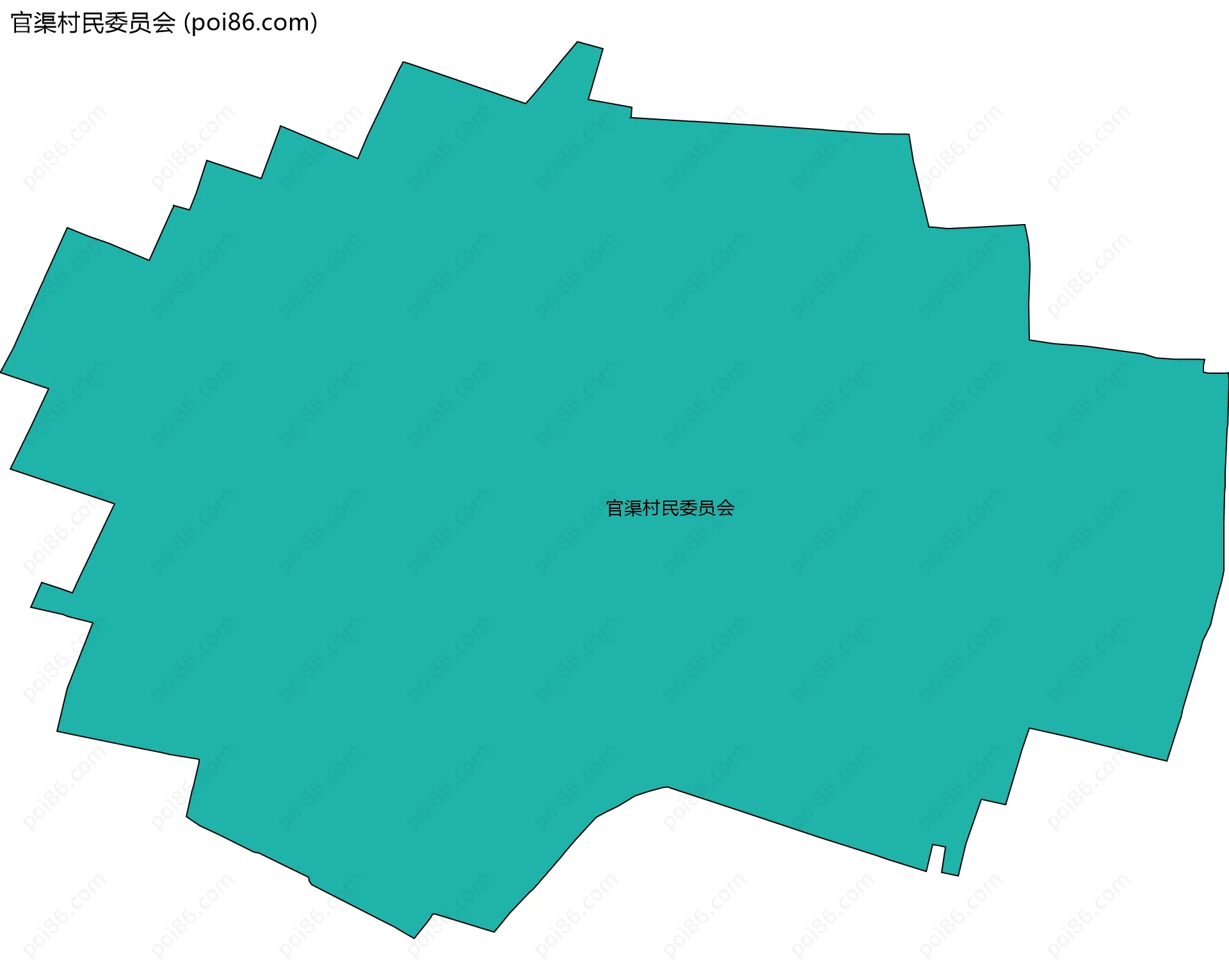 官渠村民委员会边界地图