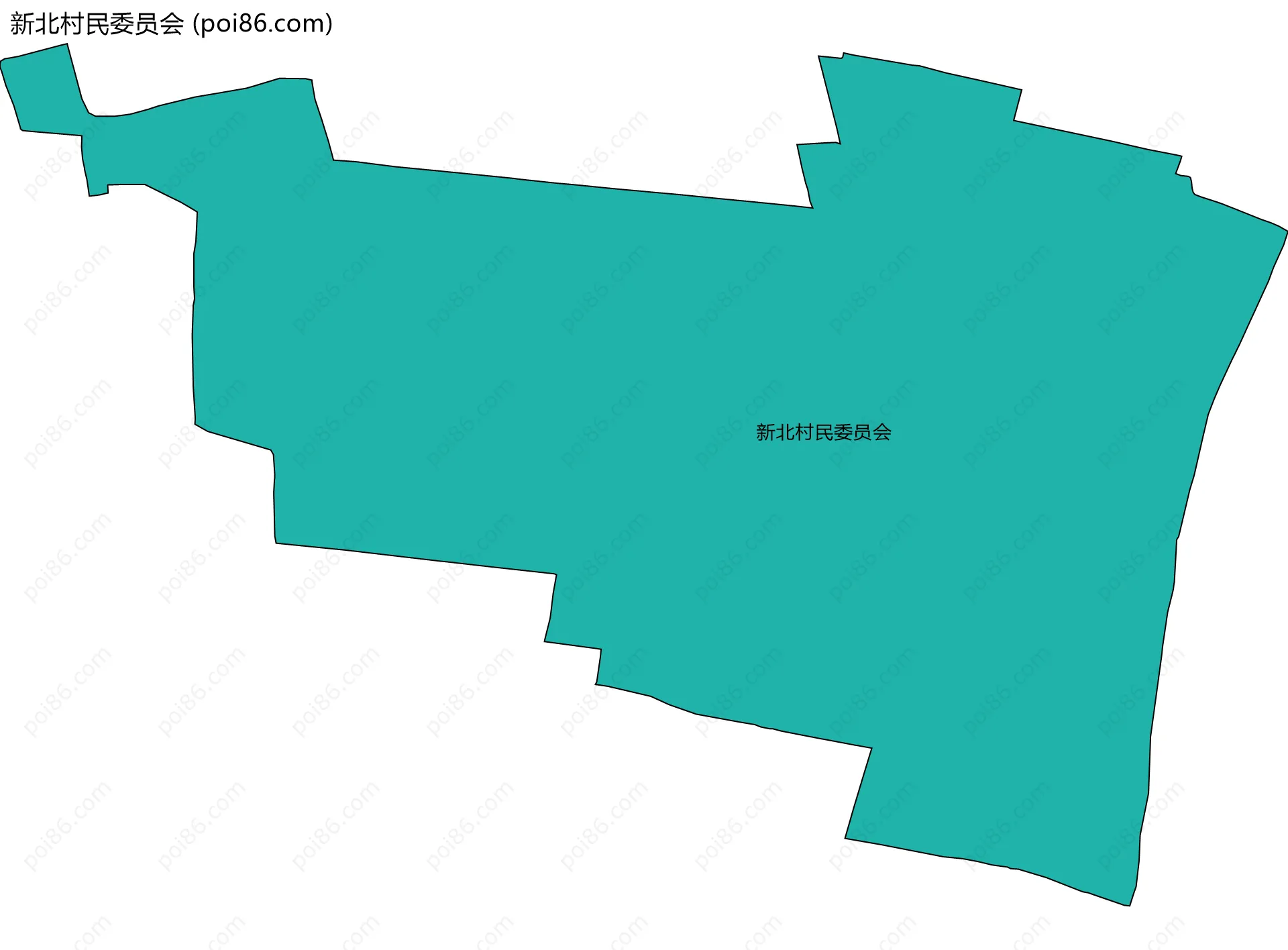 新北村民委员会边界地图
