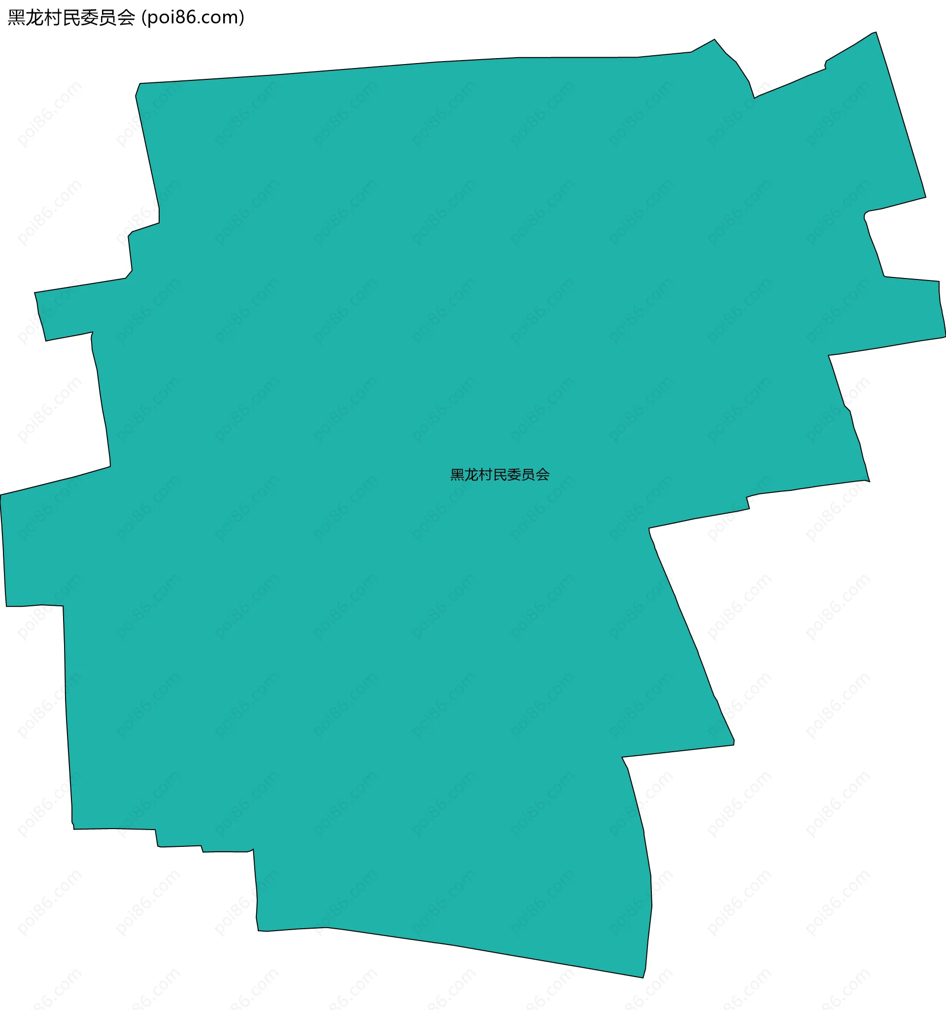 黑龙村民委员会边界地图