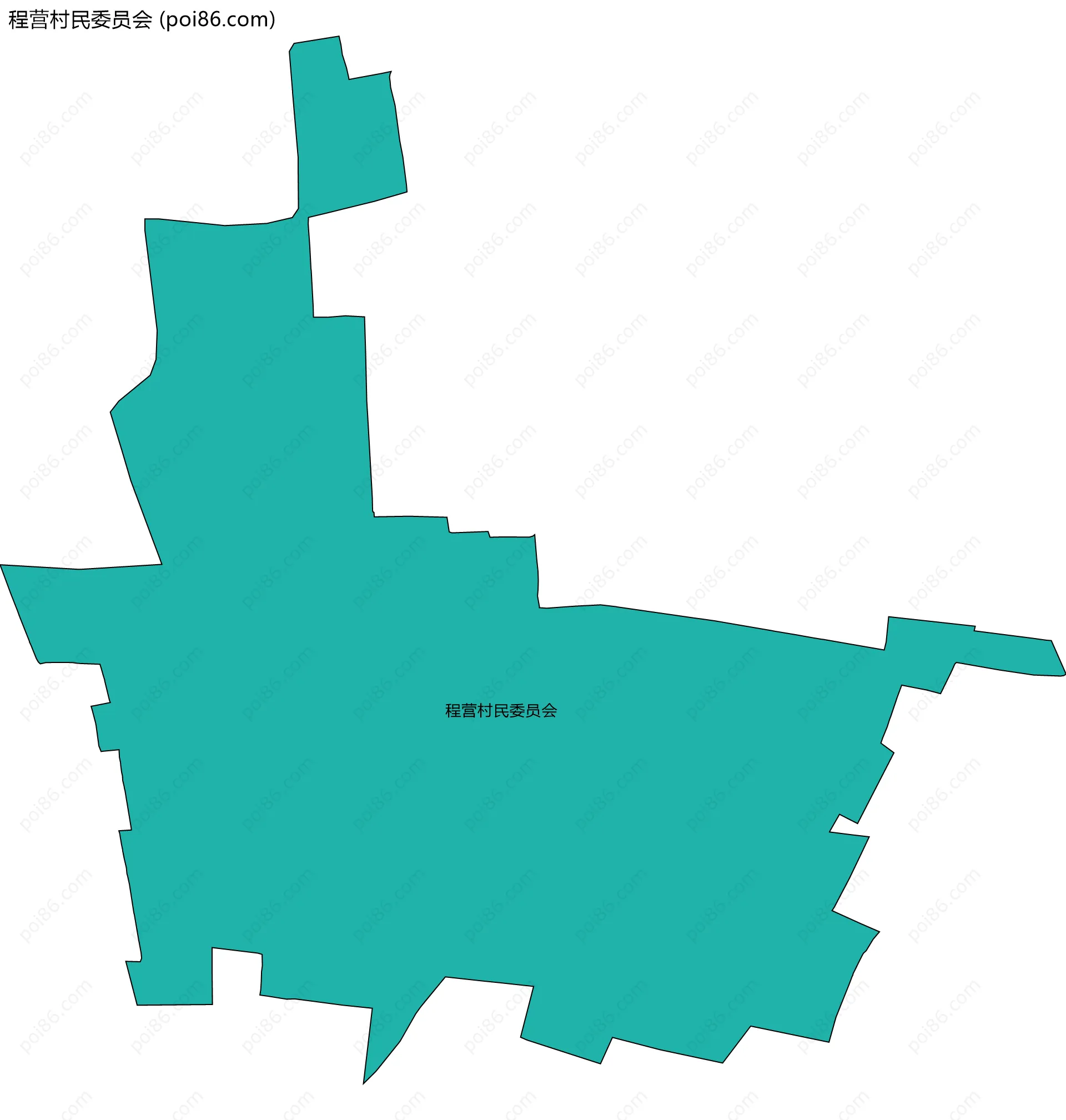 程营村民委员会边界地图