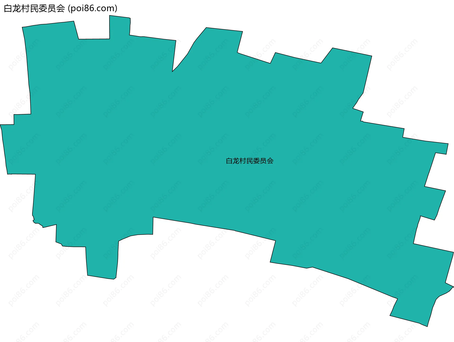 白龙村民委员会边界地图