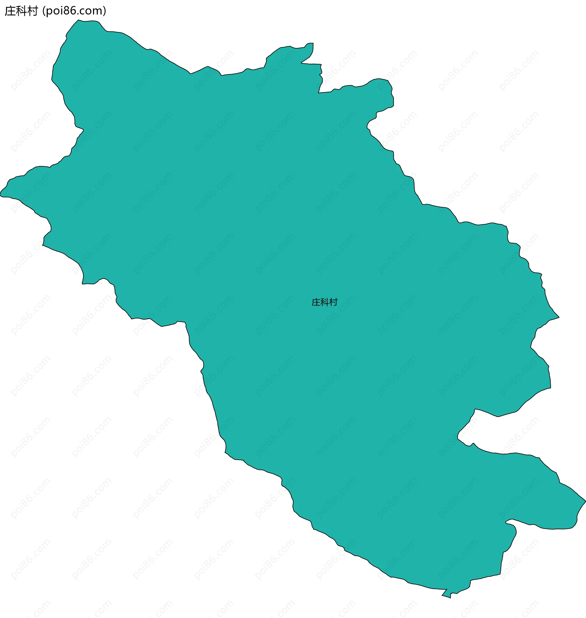 庄科村边界地图