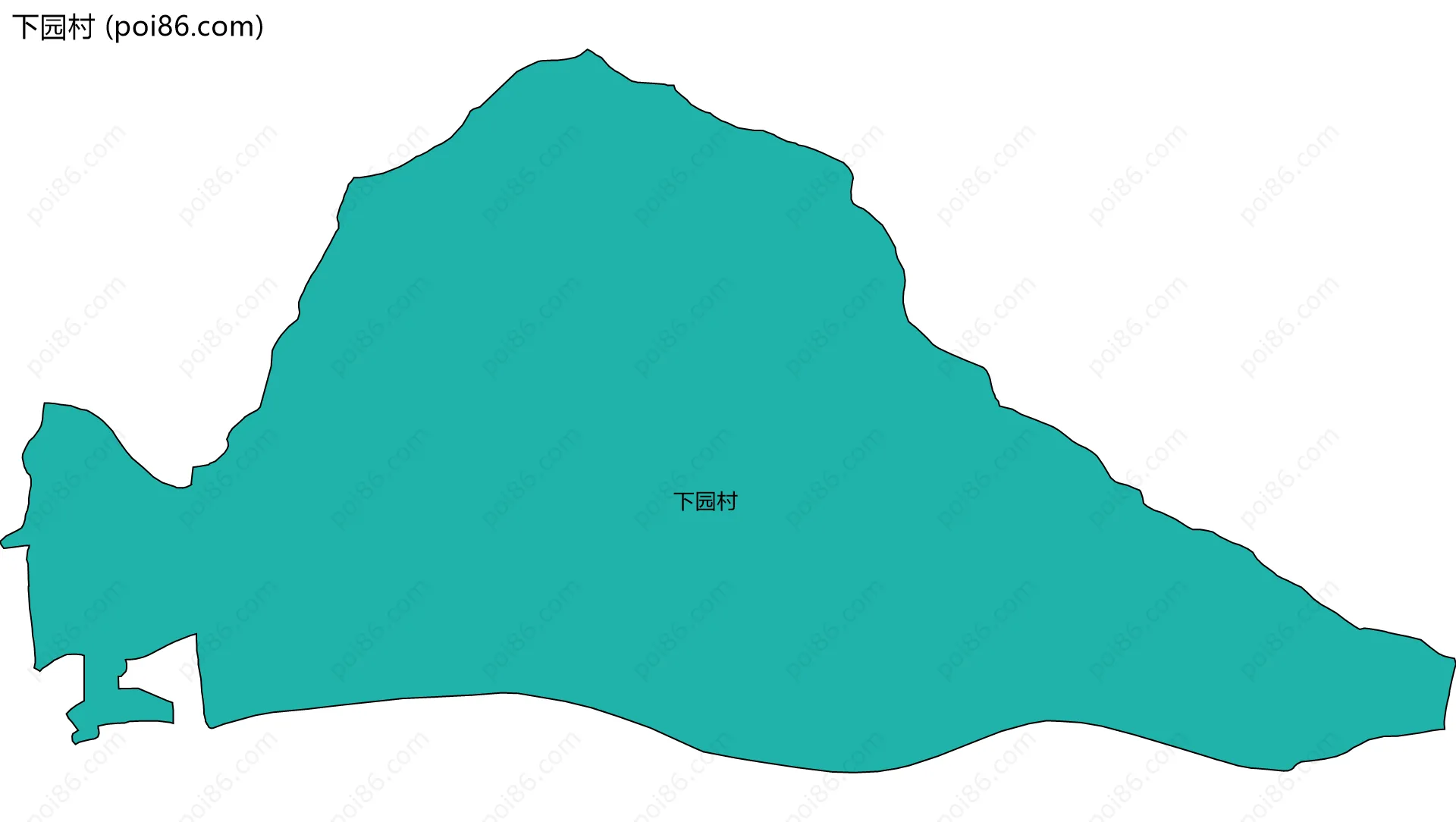 下园村边界地图