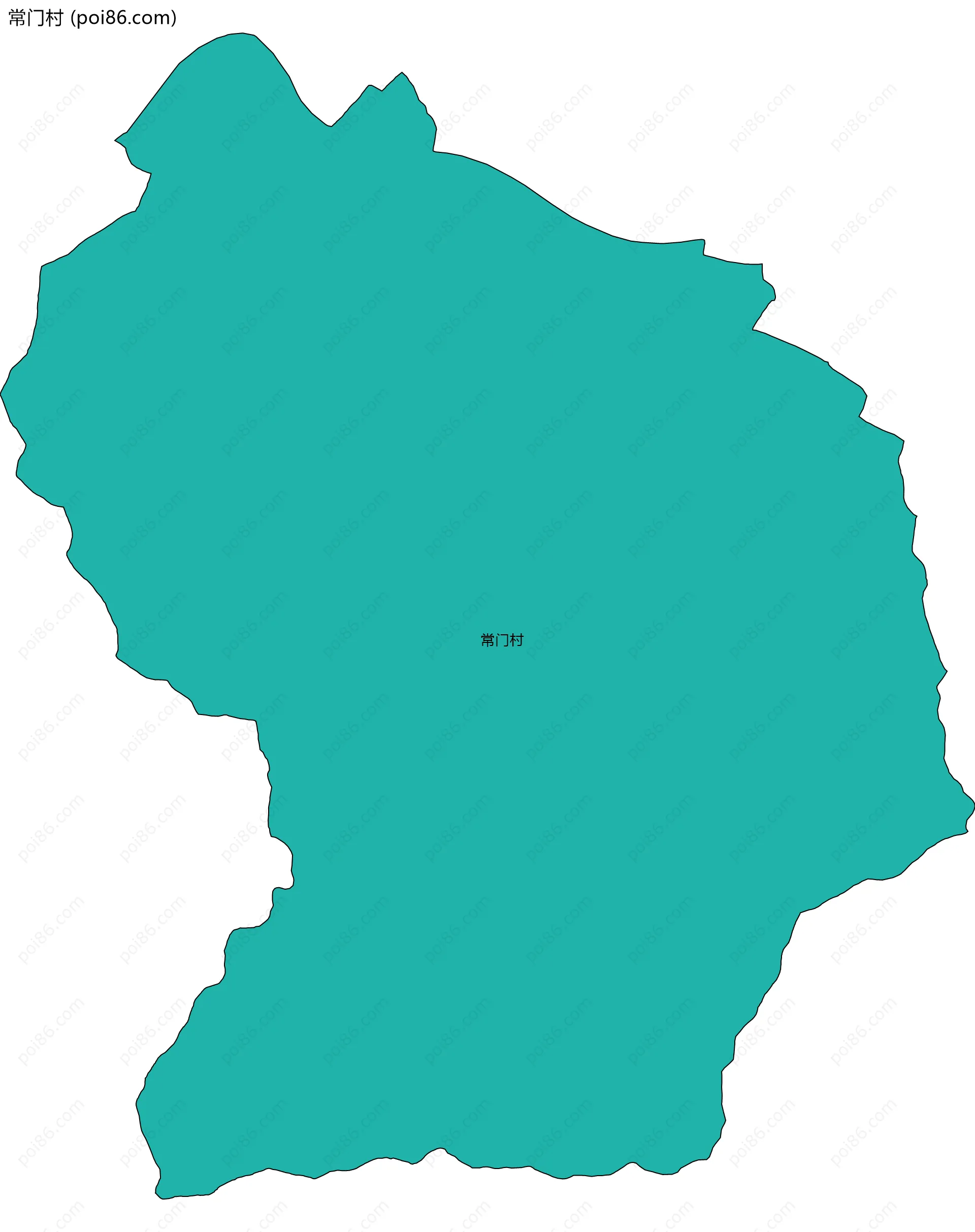 常门村边界地图