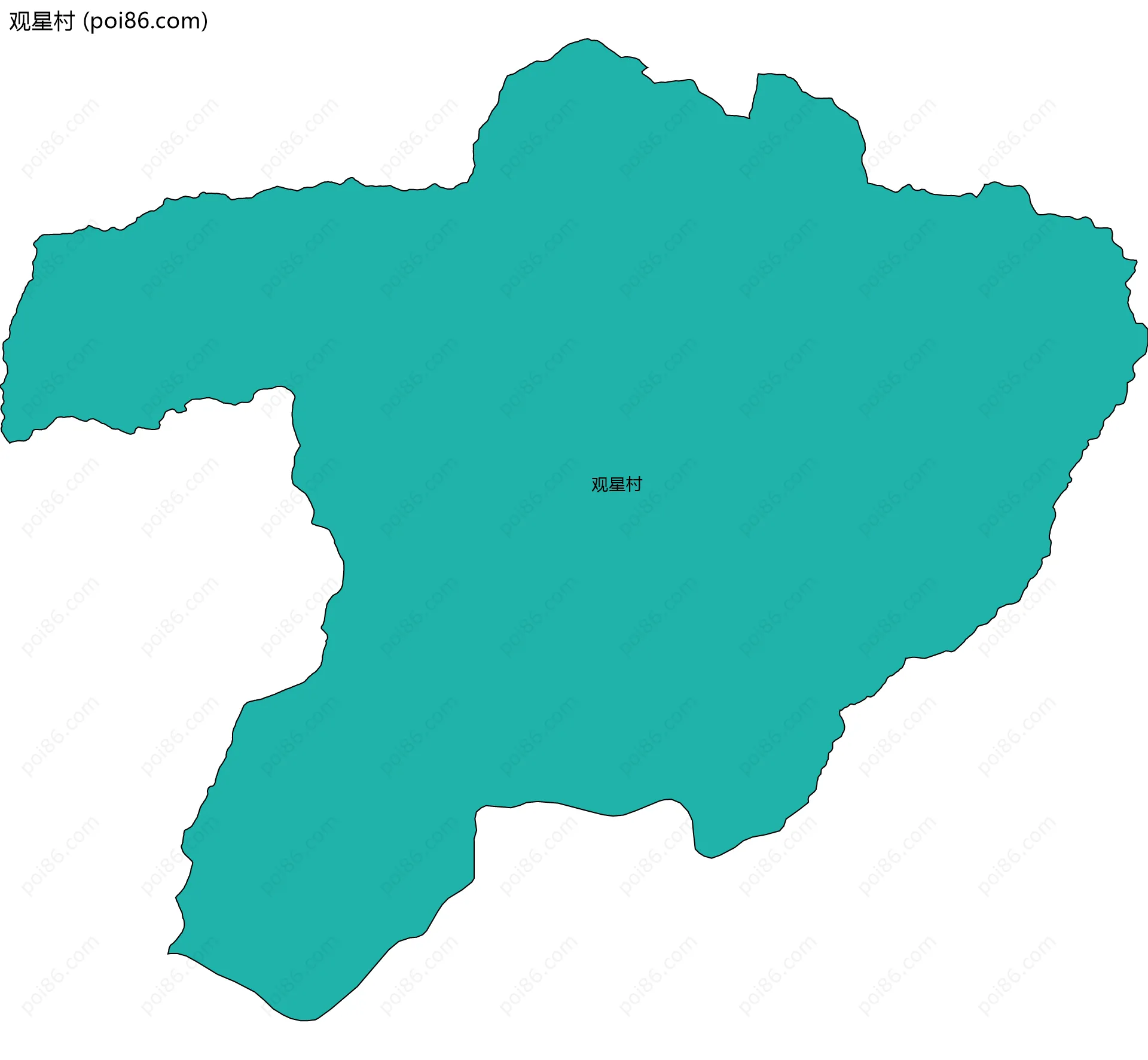 观星村边界地图
