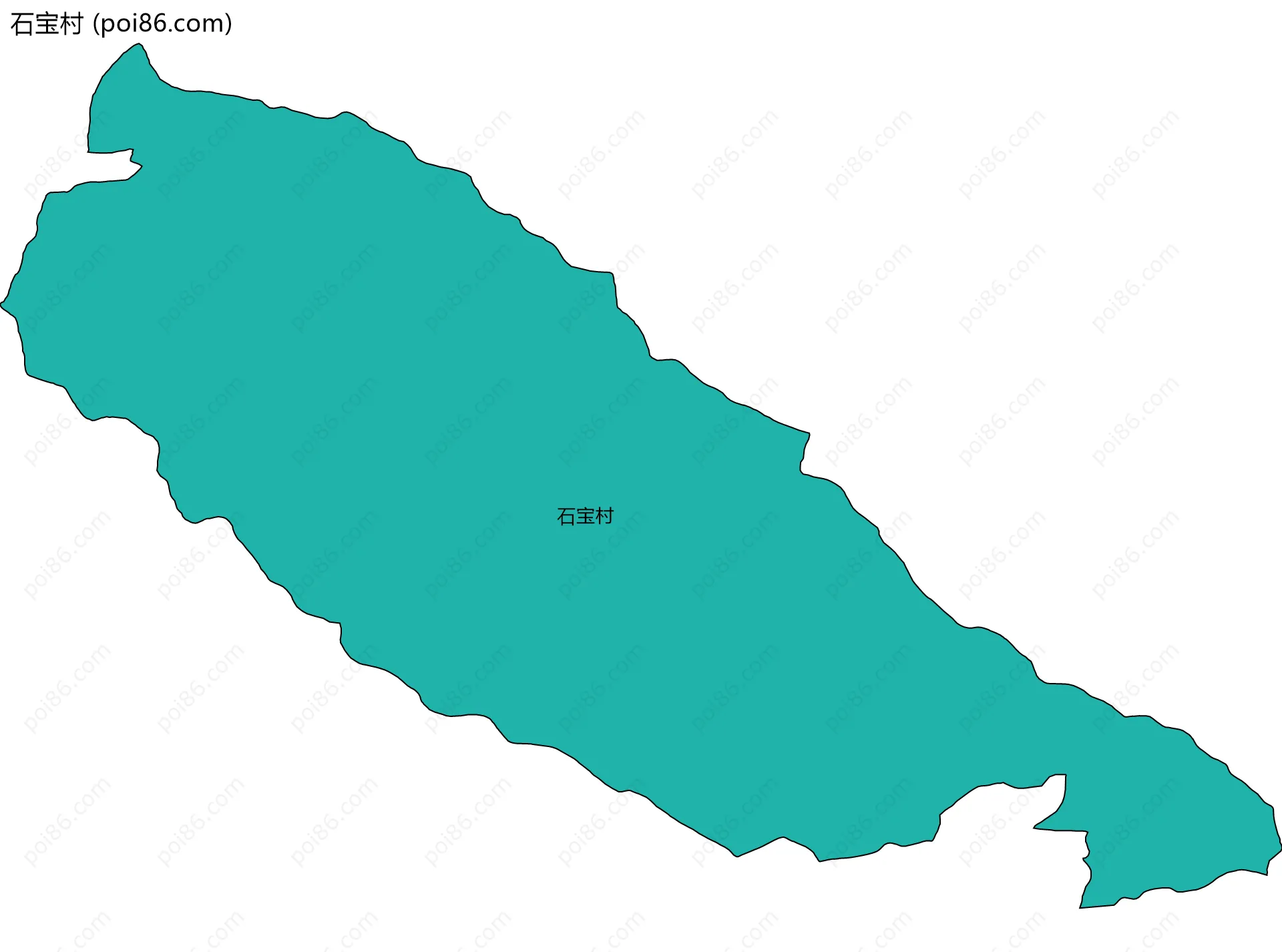 石宝村边界地图