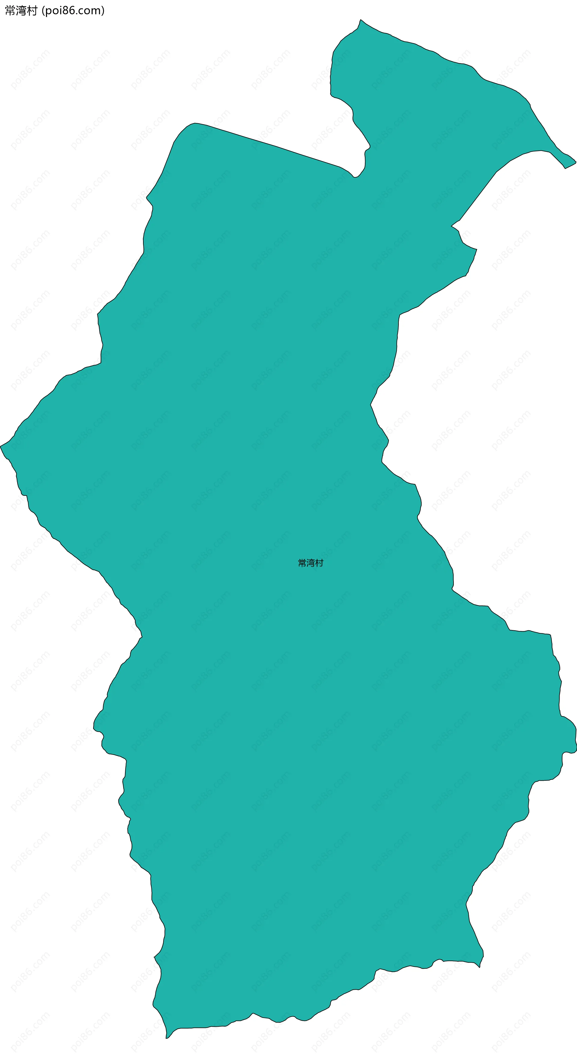 常湾村边界地图