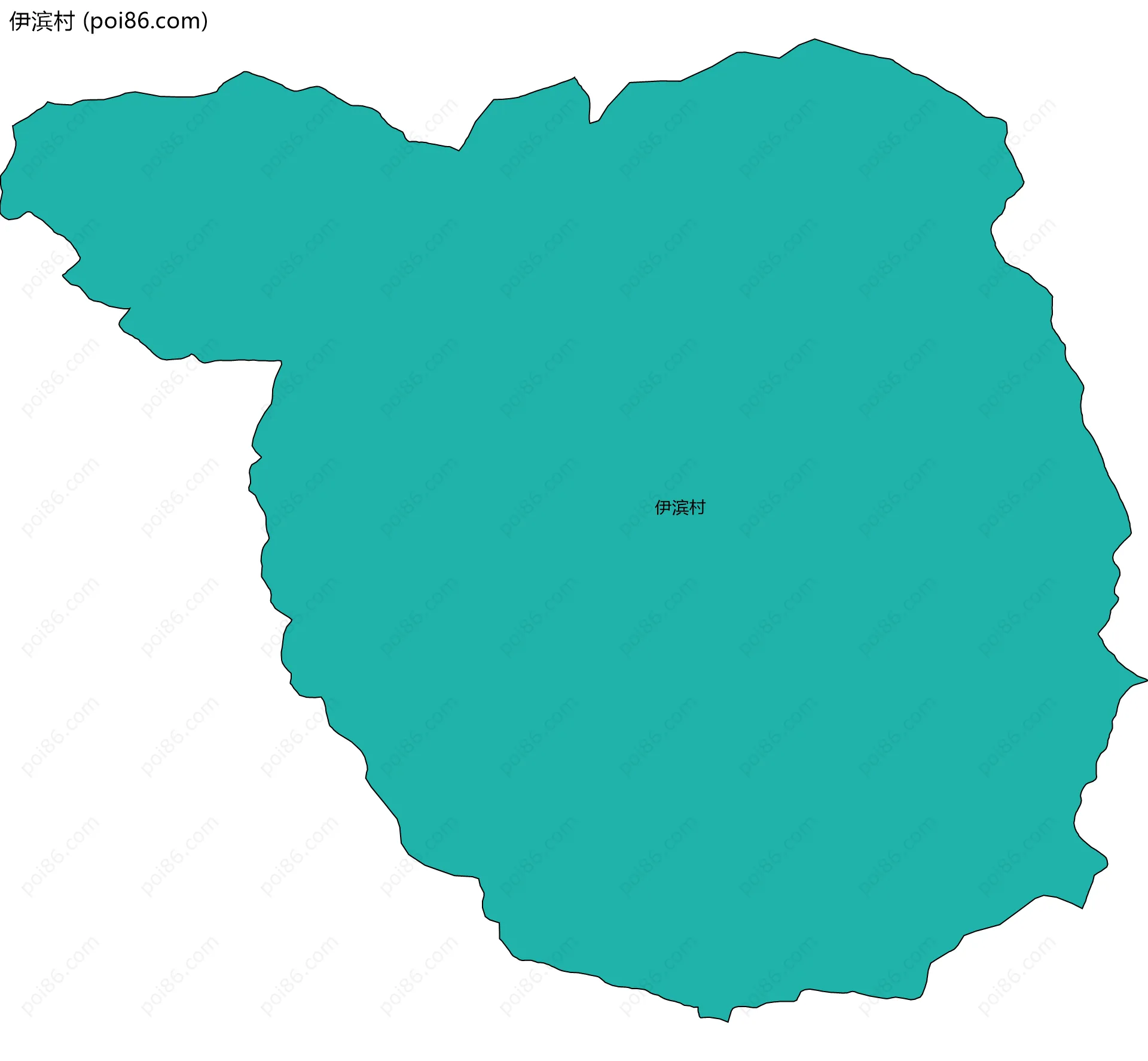 伊滨村边界地图