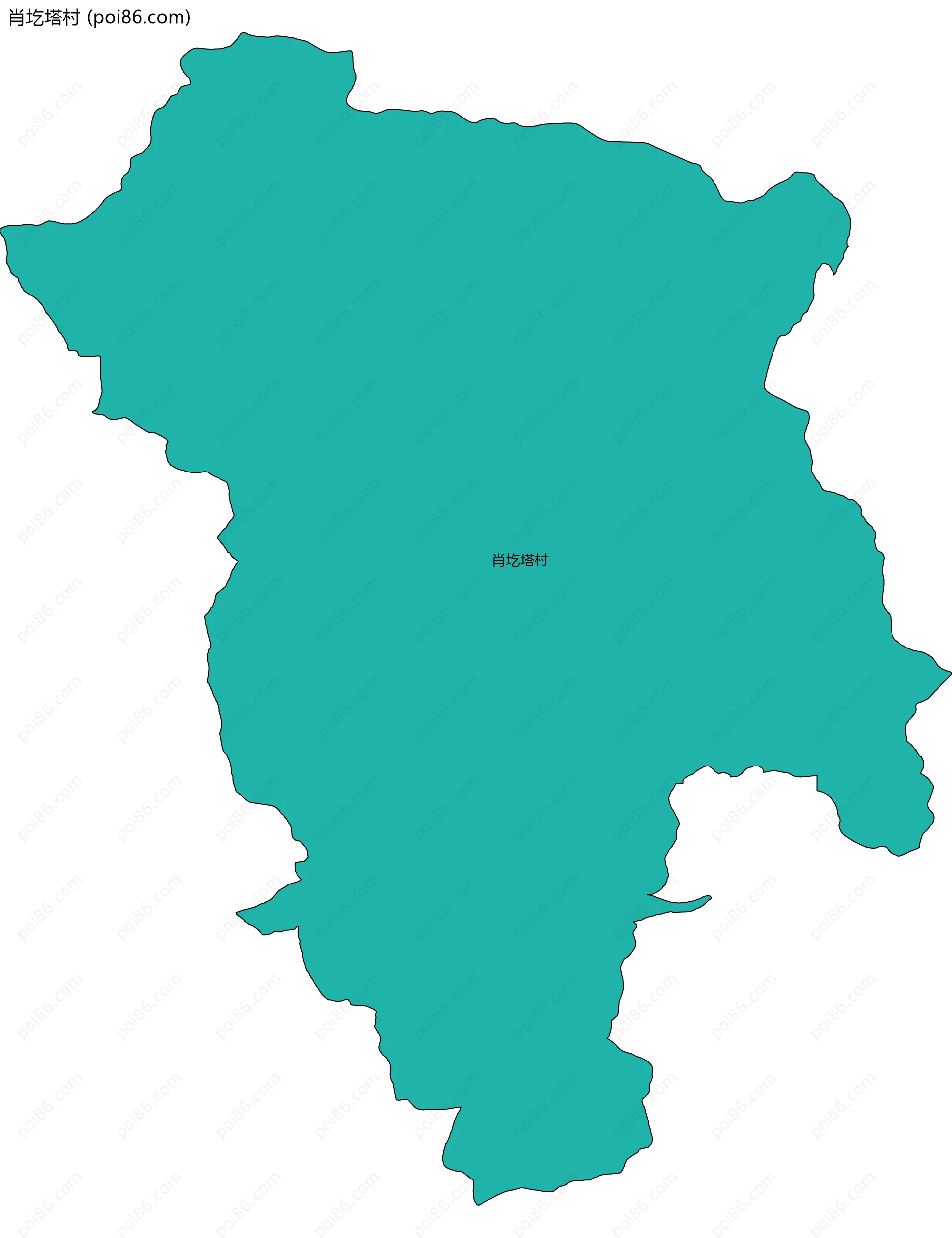 肖圪塔村边界地图