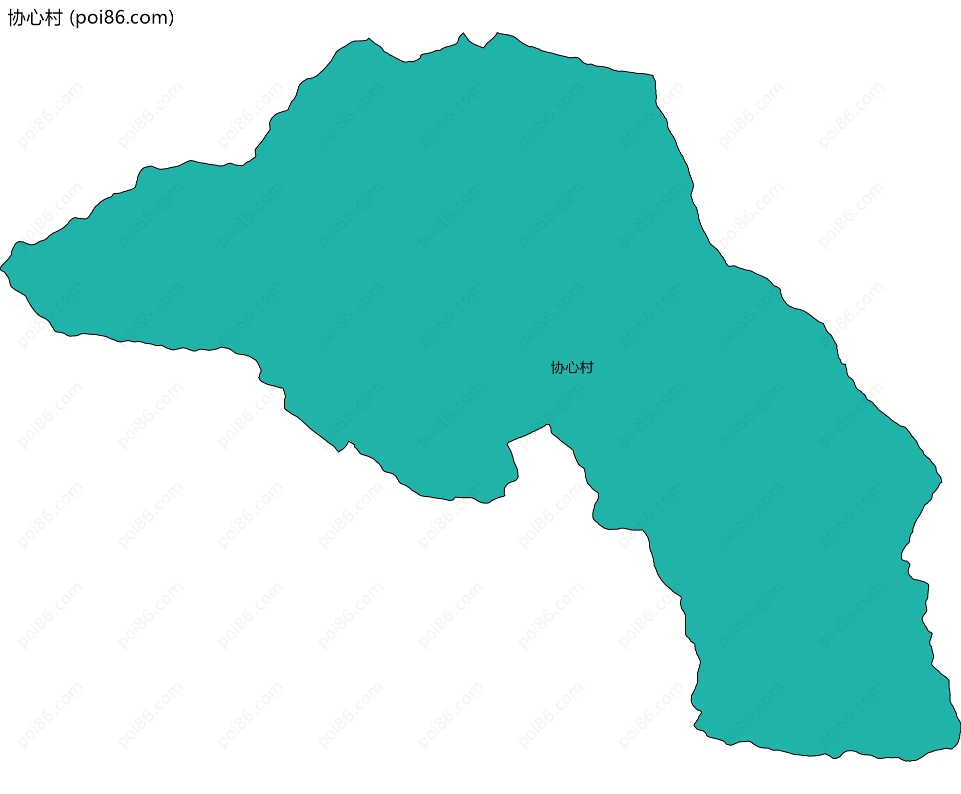 协心村边界地图