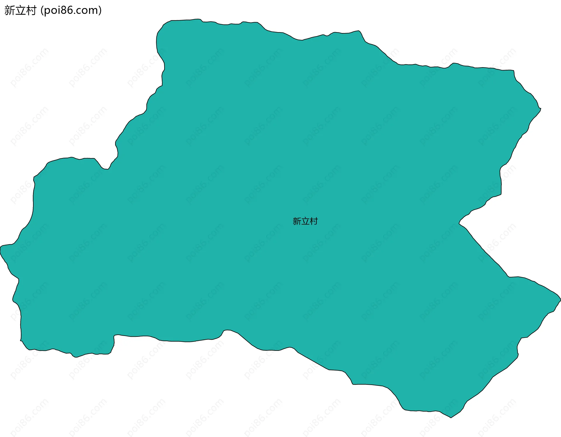 新立村边界地图