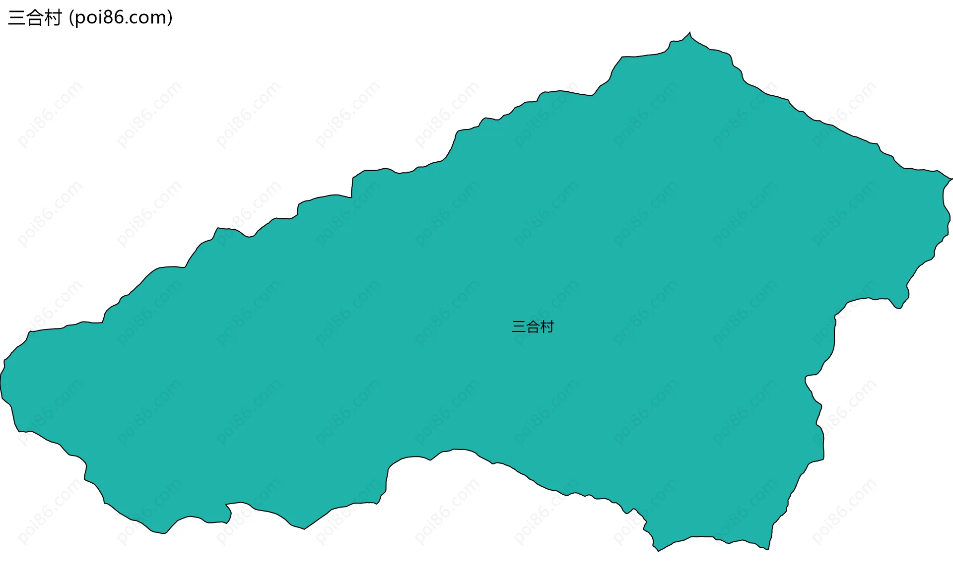 三合村边界地图