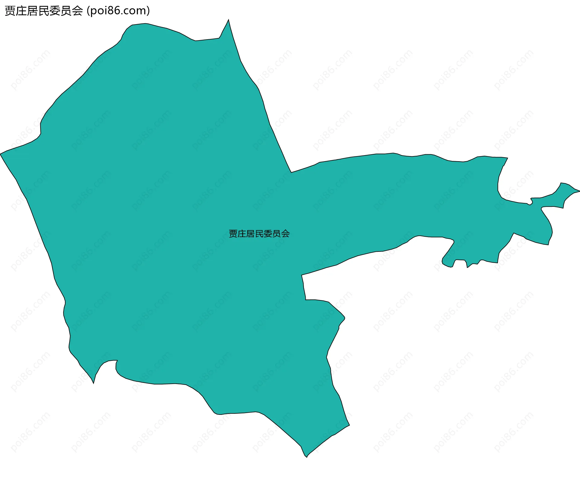 贾庄居民委员会边界地图