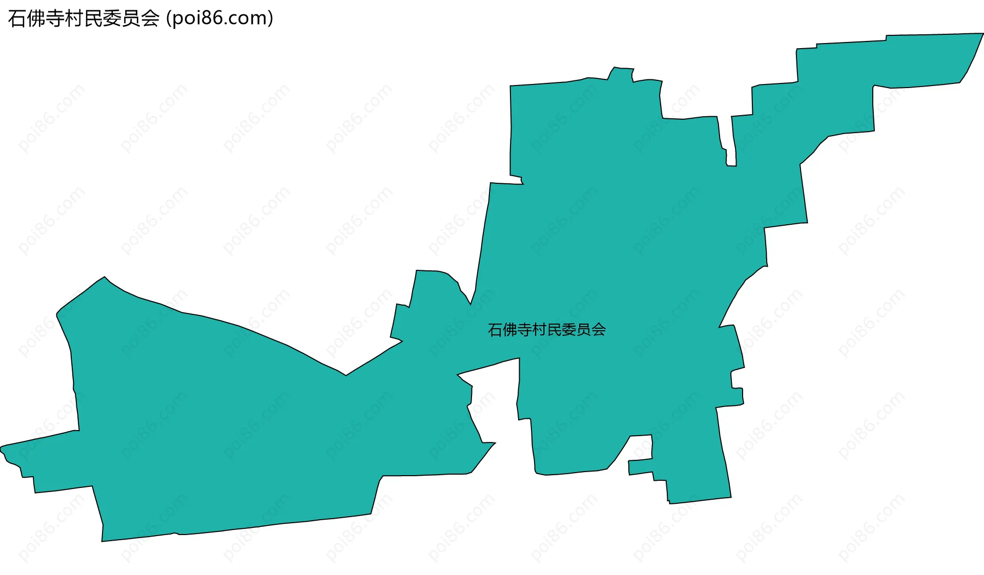 石佛寺村民委员会边界地图