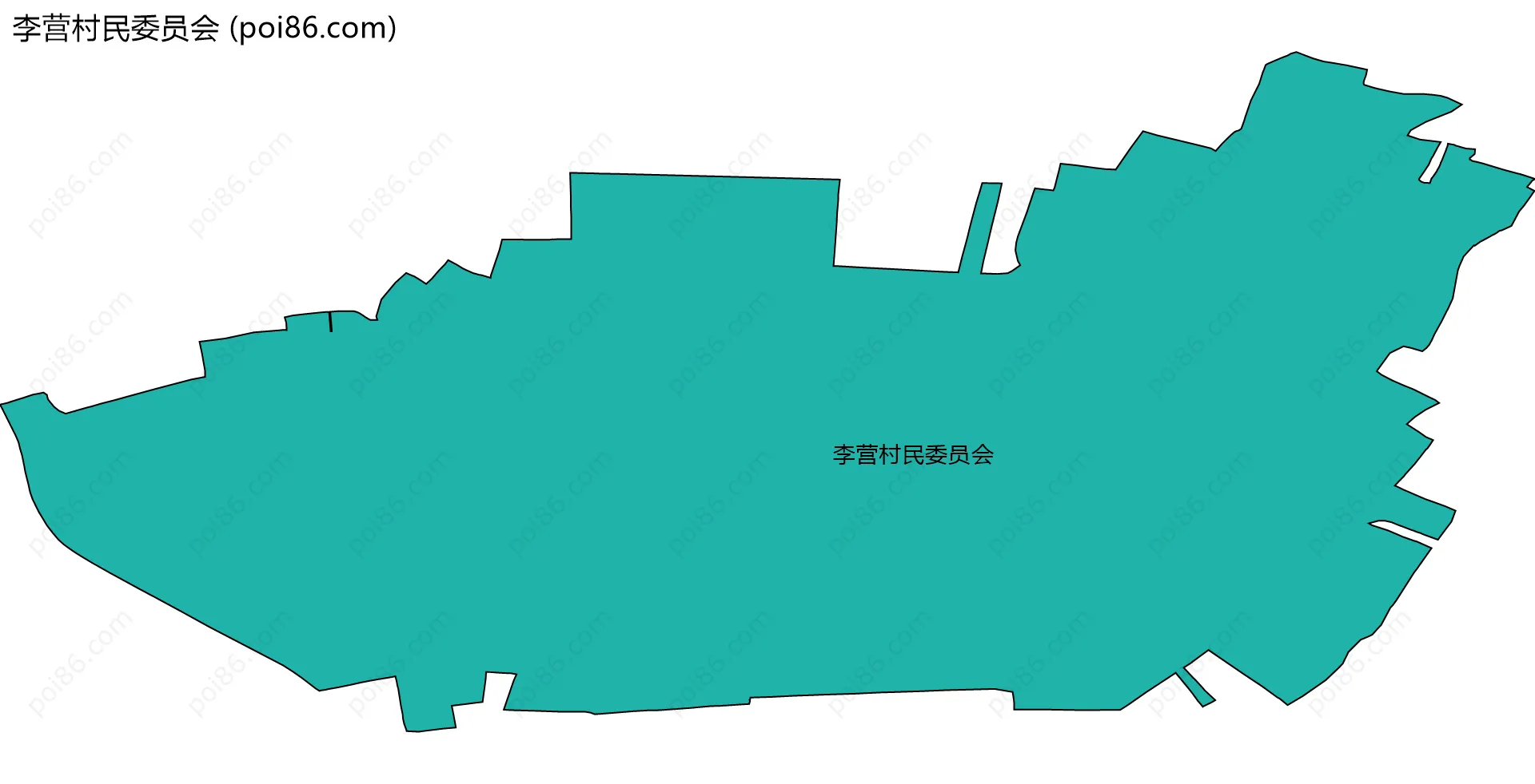 李营村民委员会边界地图