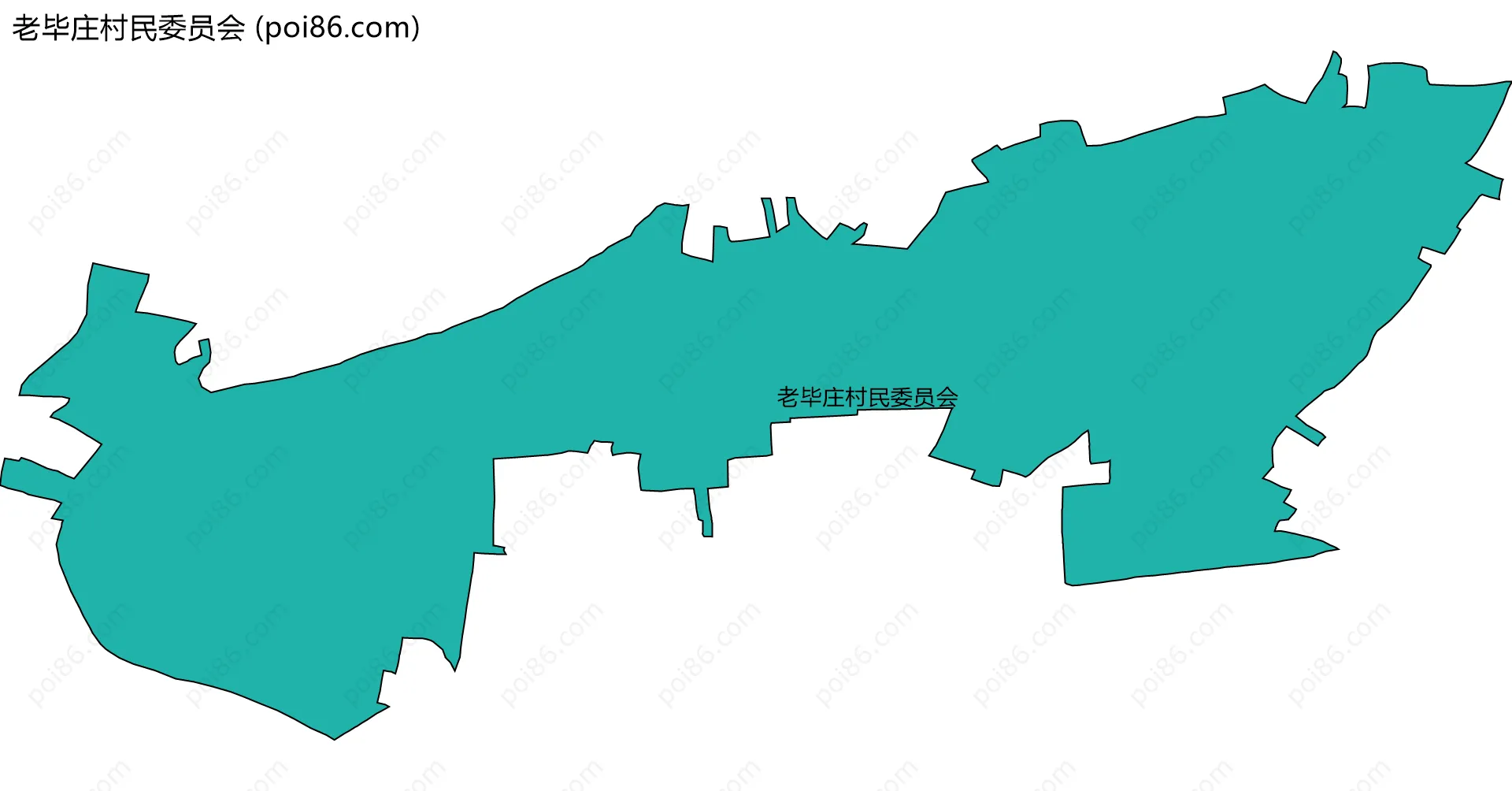 老毕庄村民委员会边界地图