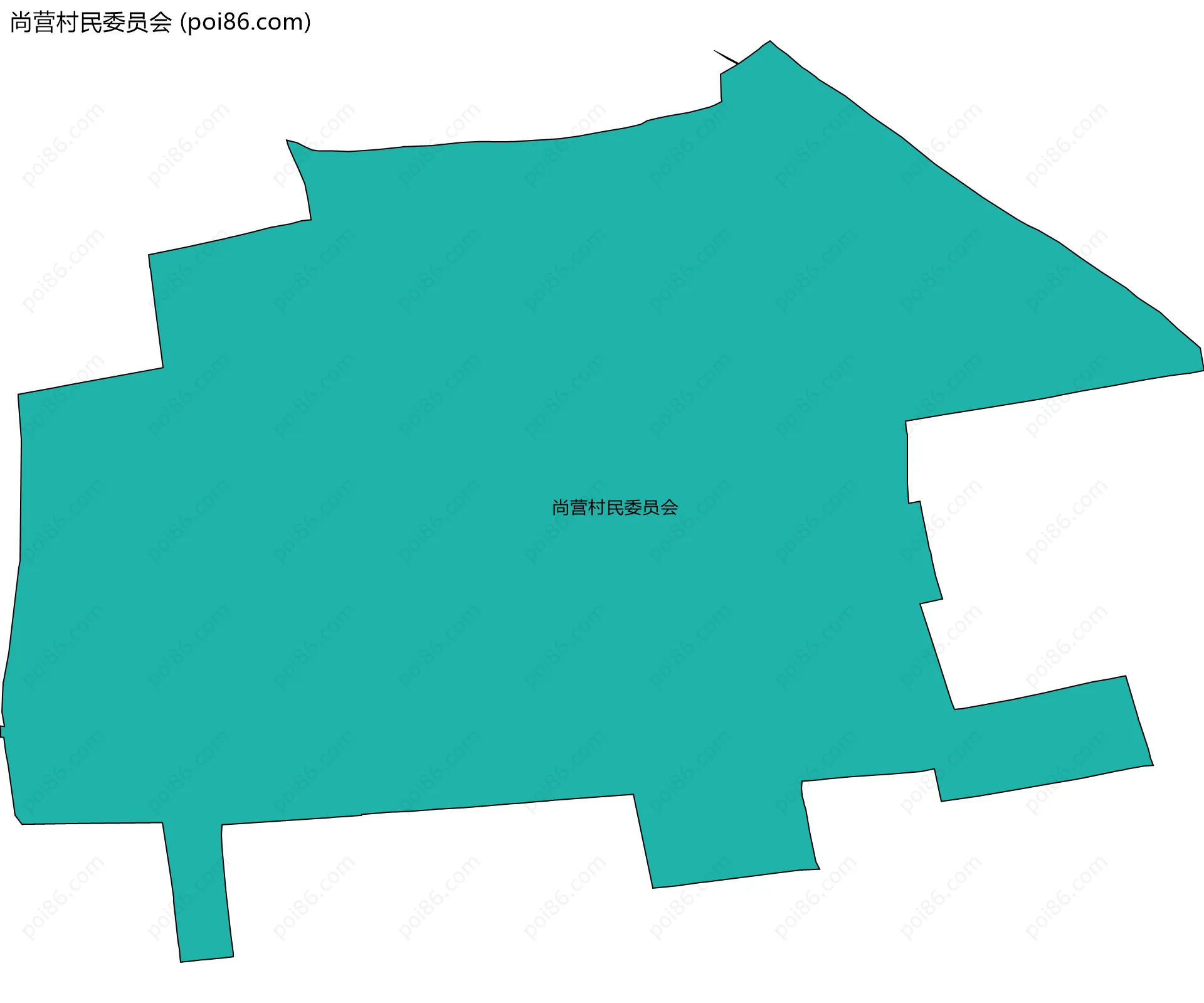 尚营村民委员会边界地图