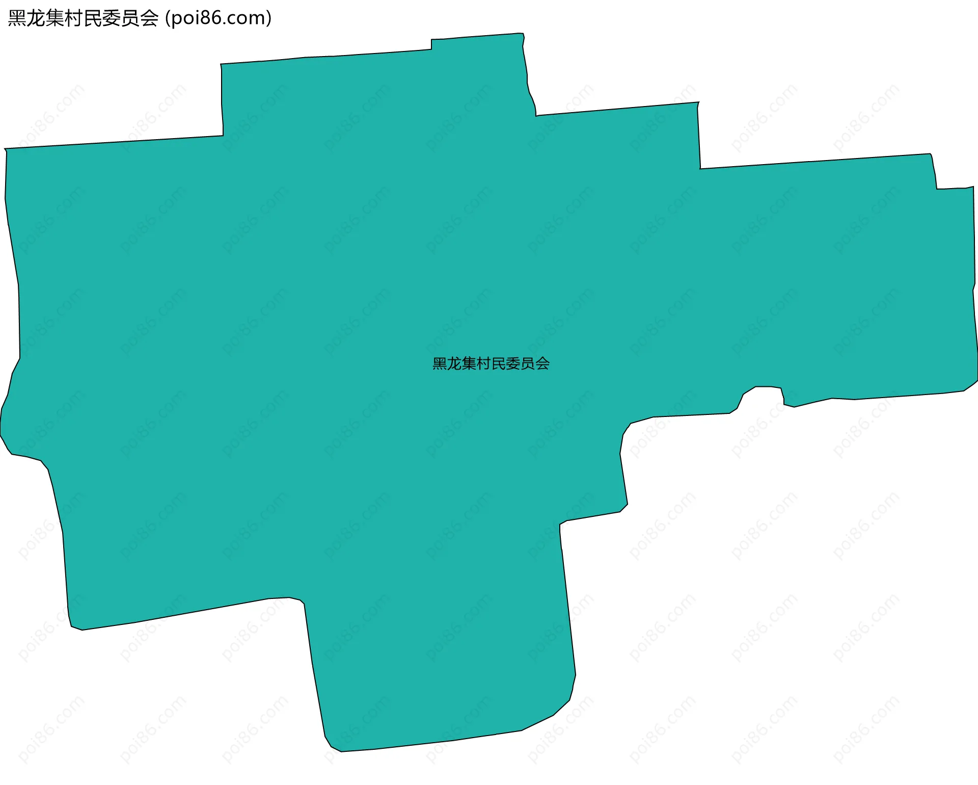 黑龙集村民委员会边界地图