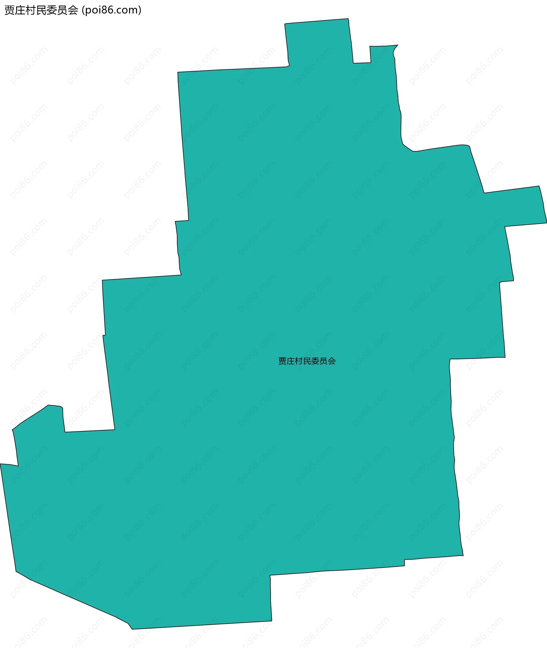 贾庄村民委员会边界地图