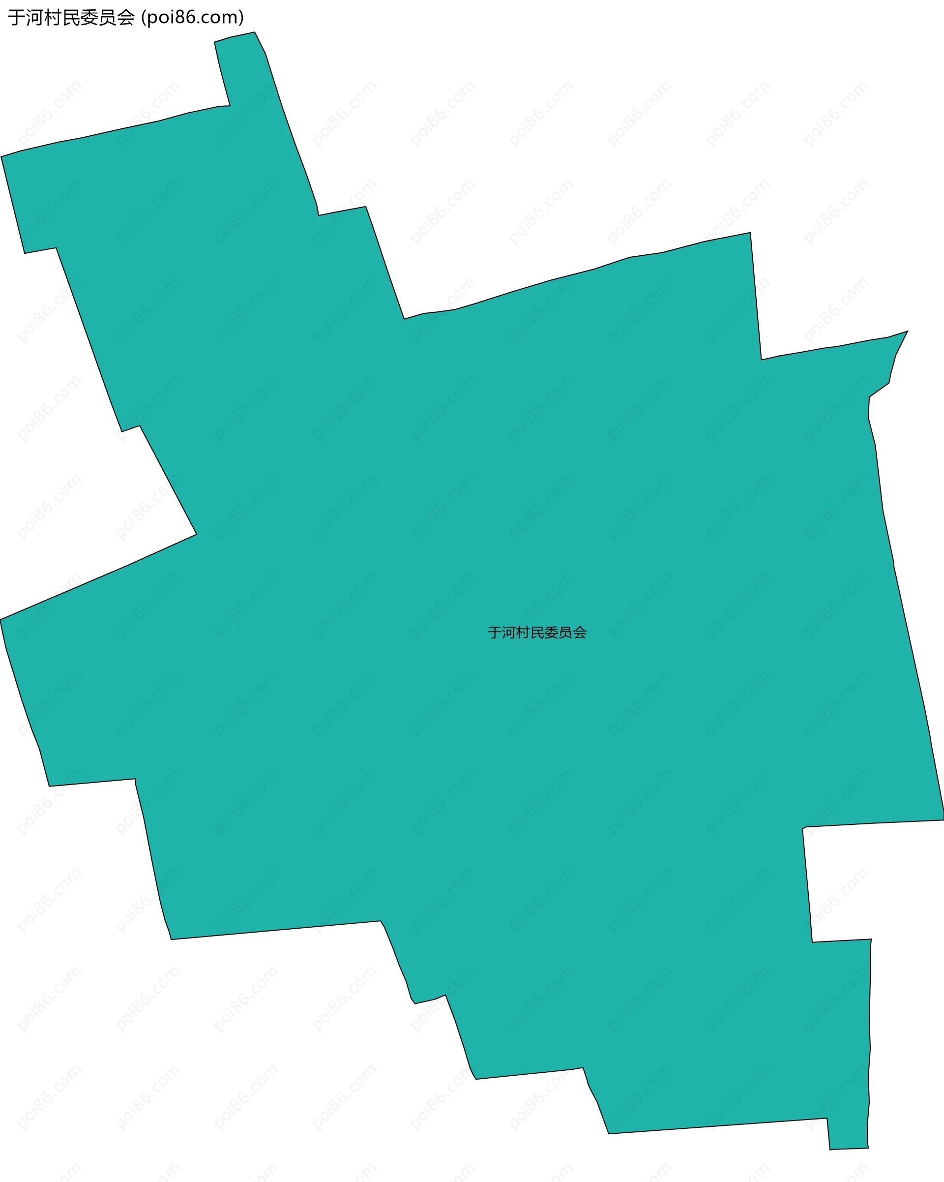 于河村民委员会边界地图