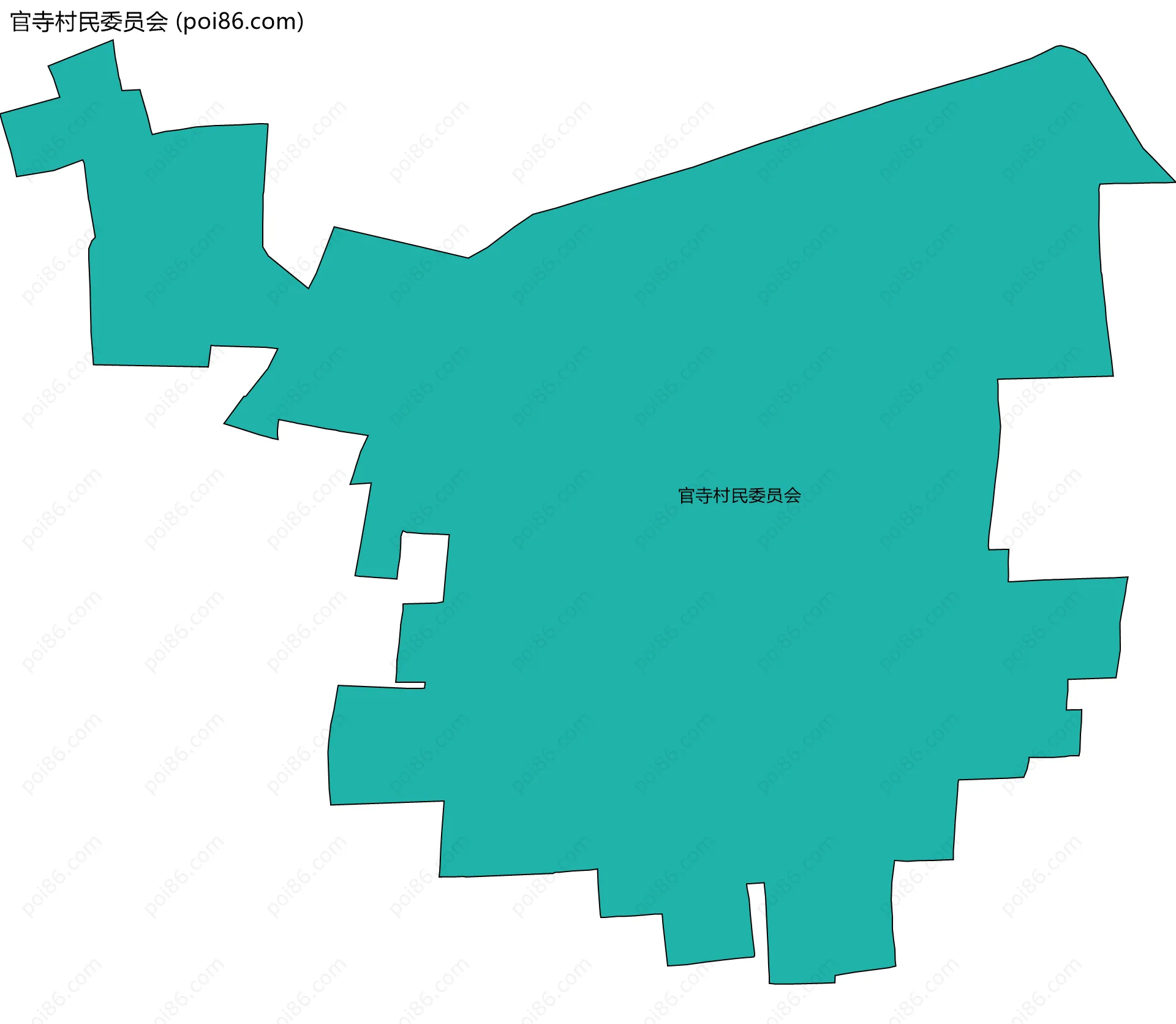 官寺村民委员会边界地图