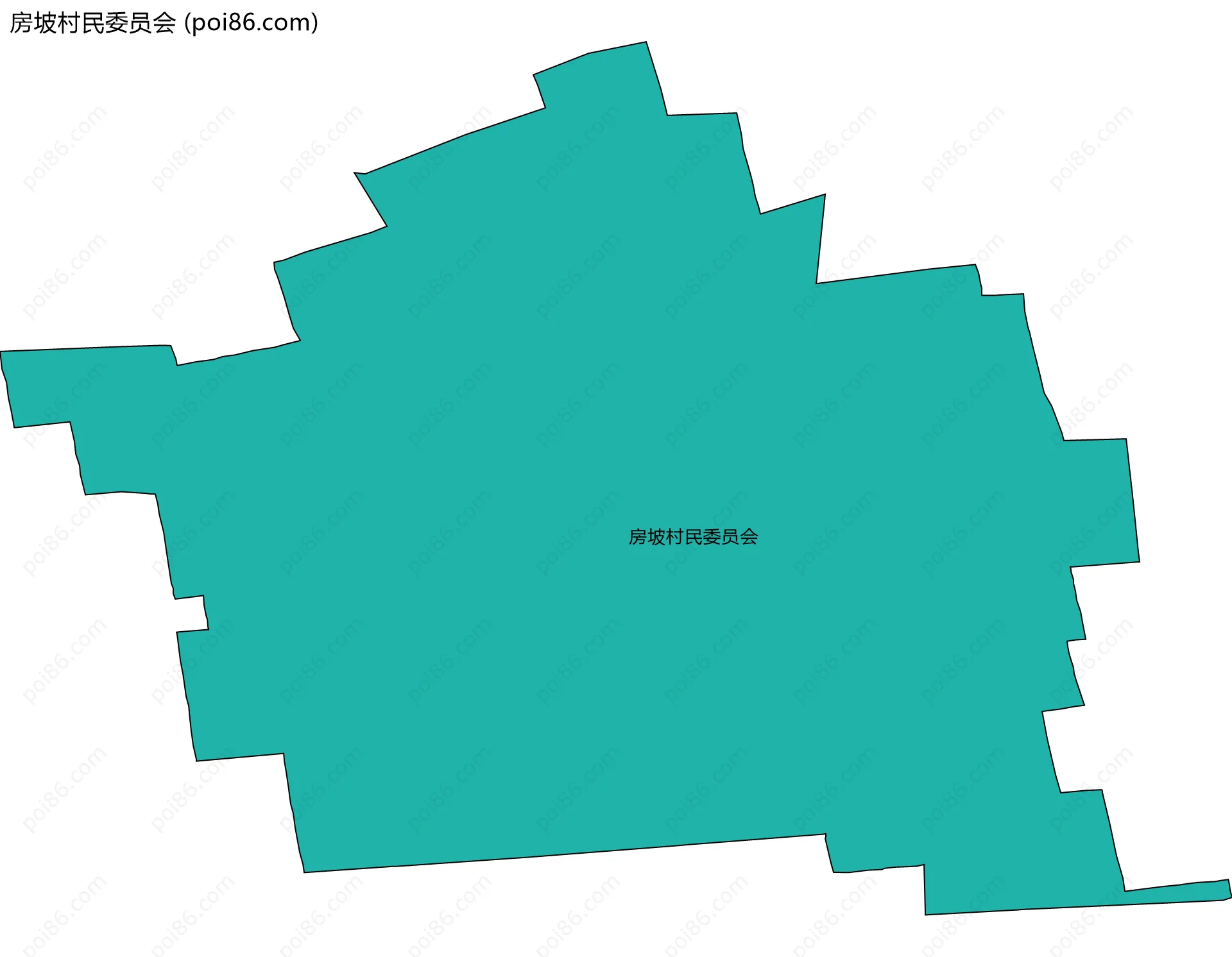 房坡村民委员会边界地图