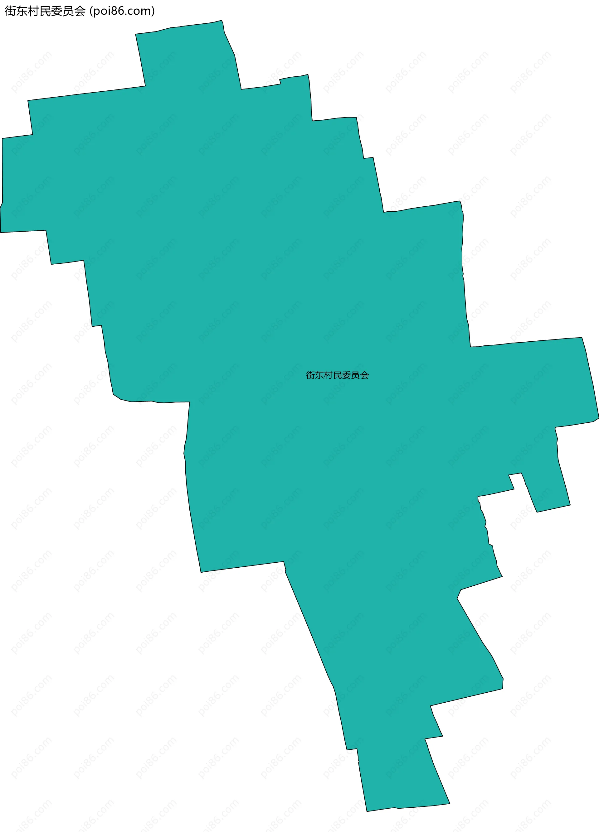 街东村民委员会边界地图