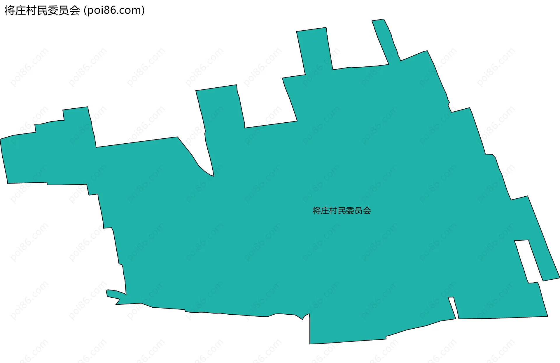 将庄村民委员会边界地图