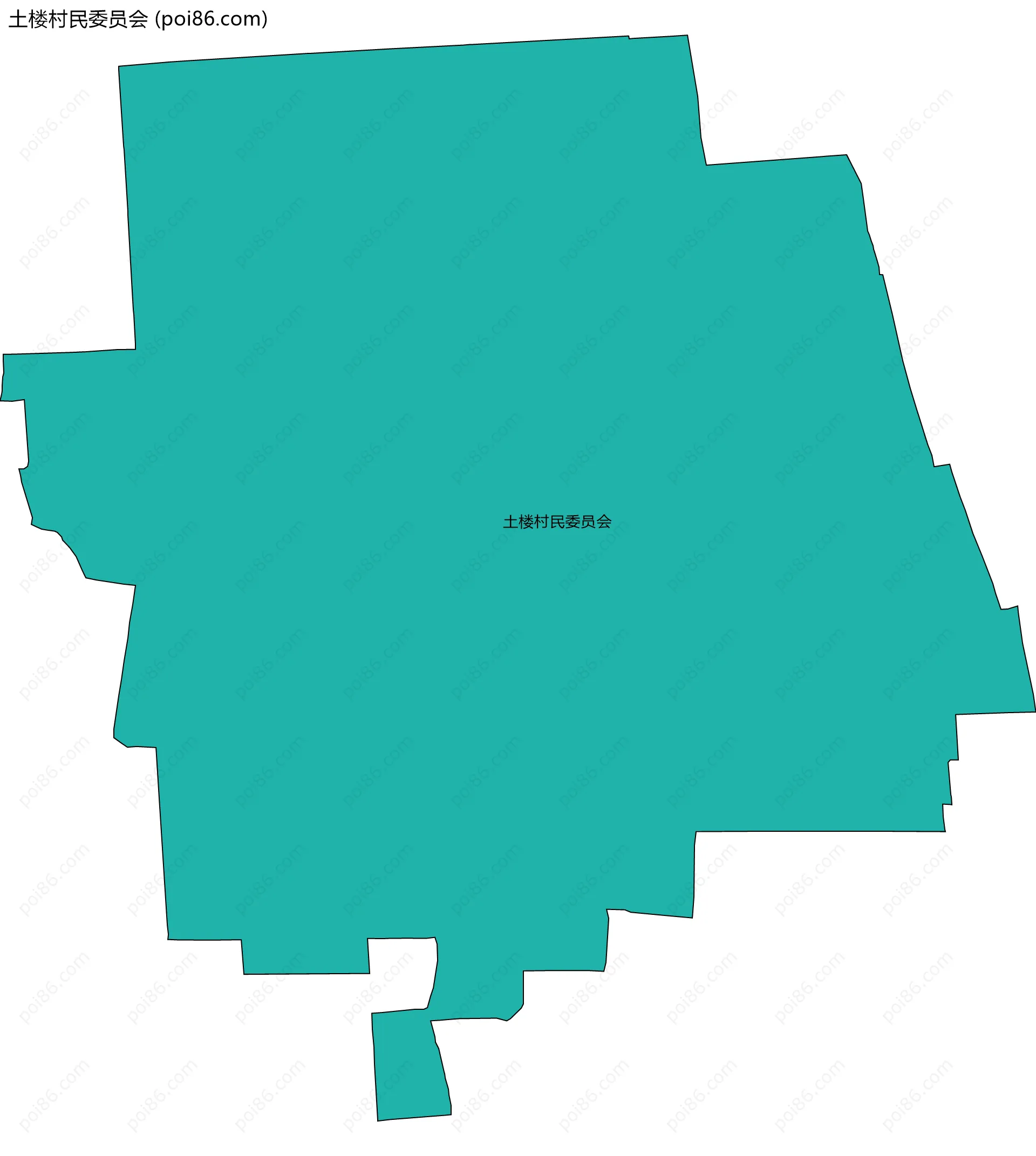 土楼村民委员会边界地图