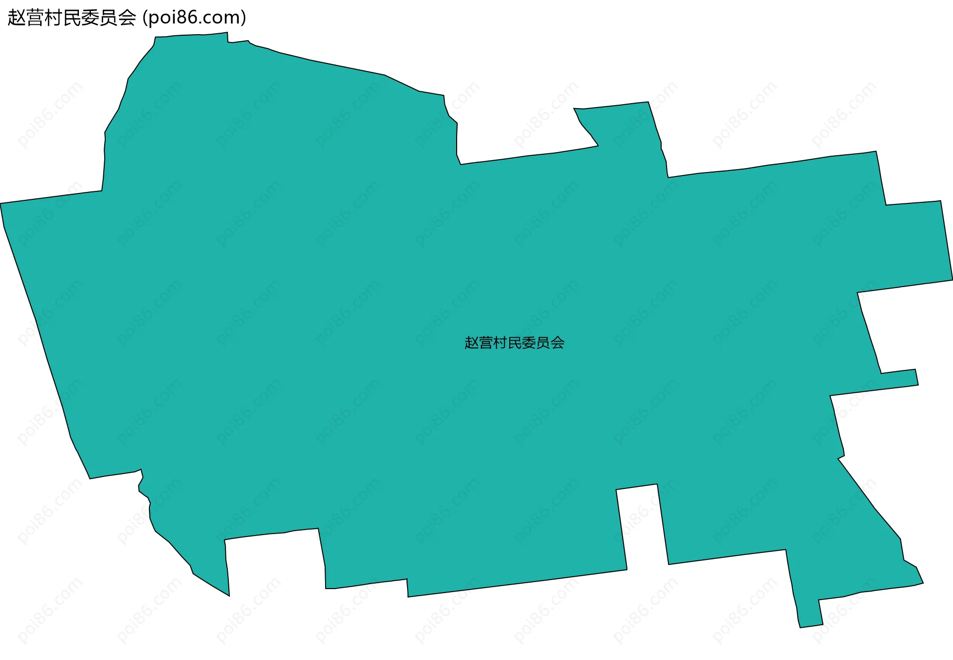 赵营村民委员会边界地图