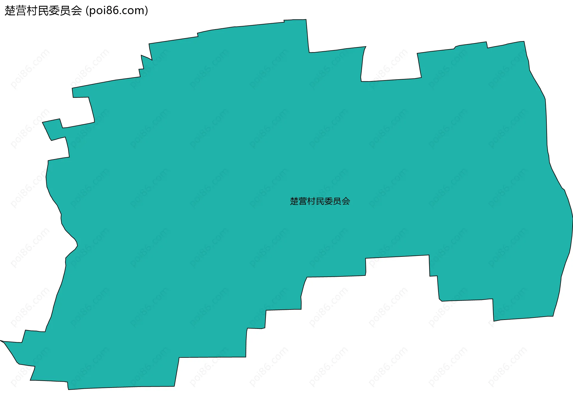 楚营村民委员会边界地图