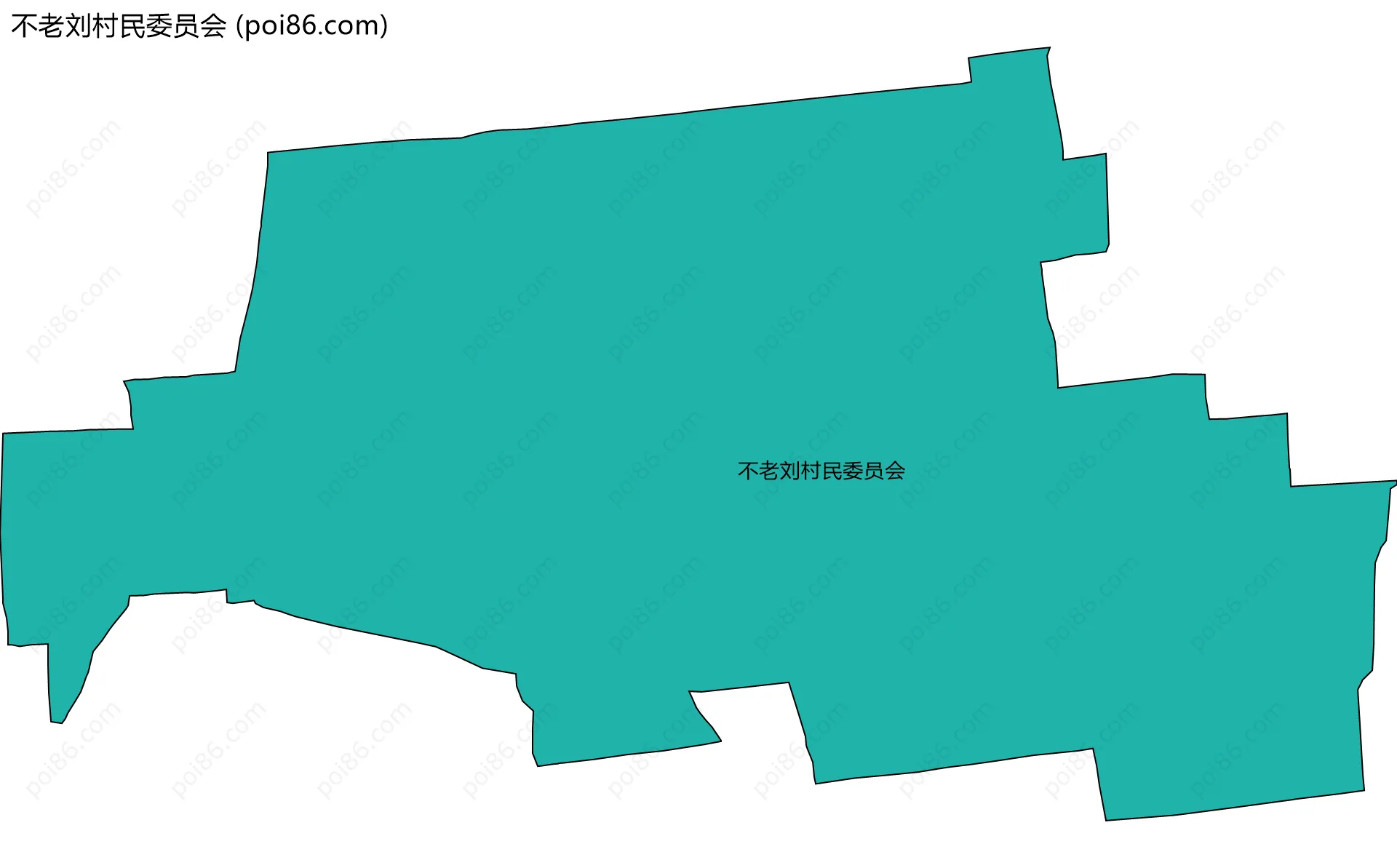 不老刘村民委员会边界地图