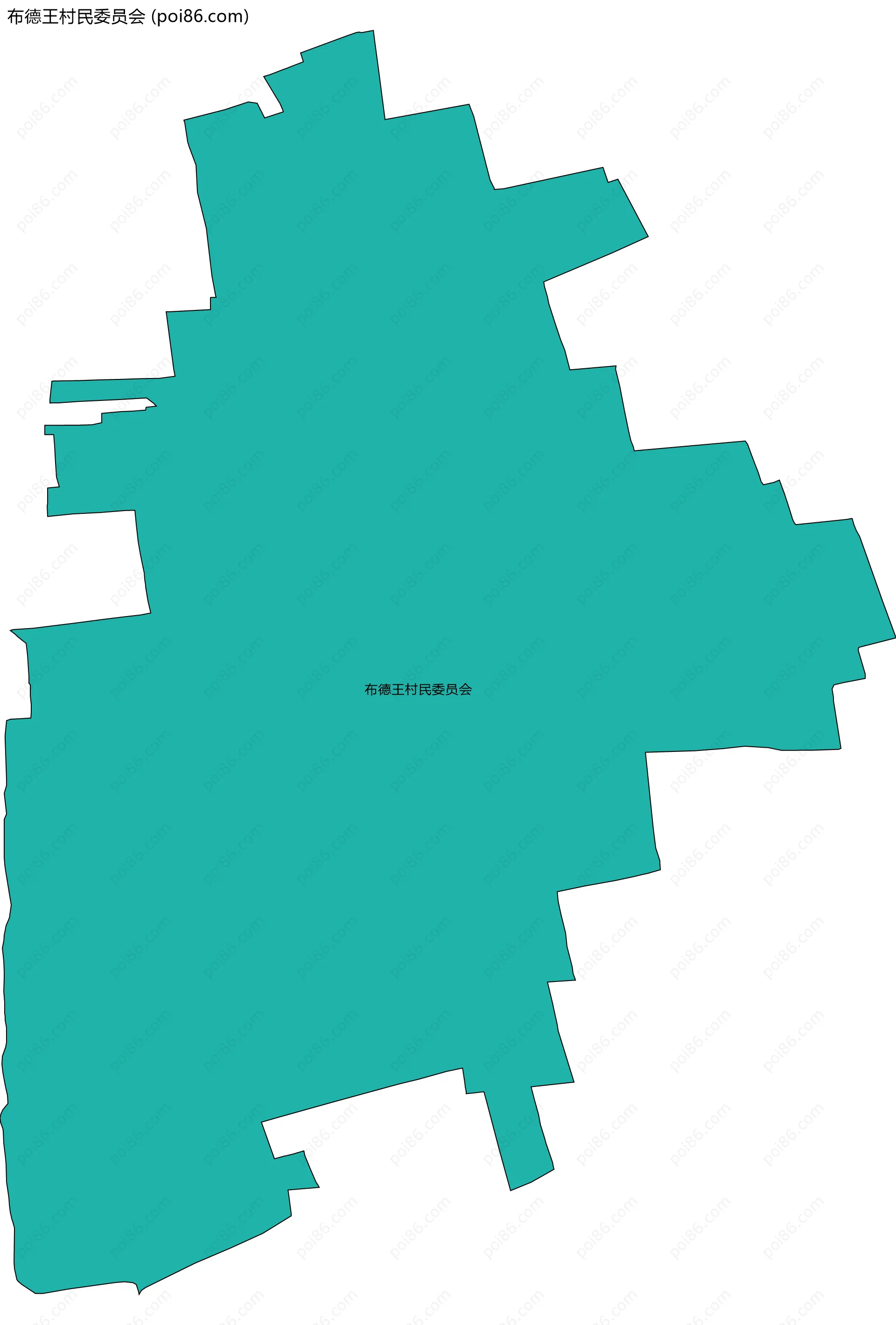 布德王村民委员会边界地图