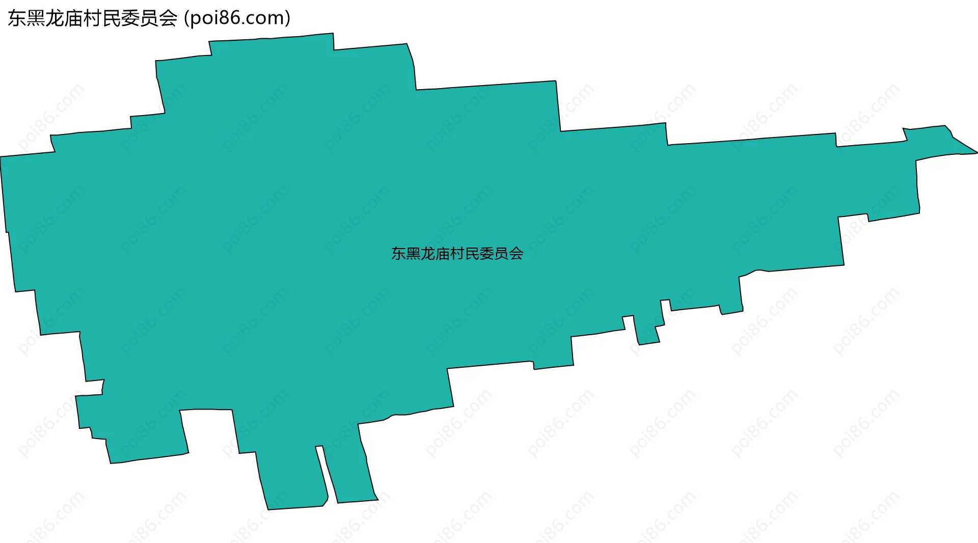 东黑龙庙村民委员会边界地图