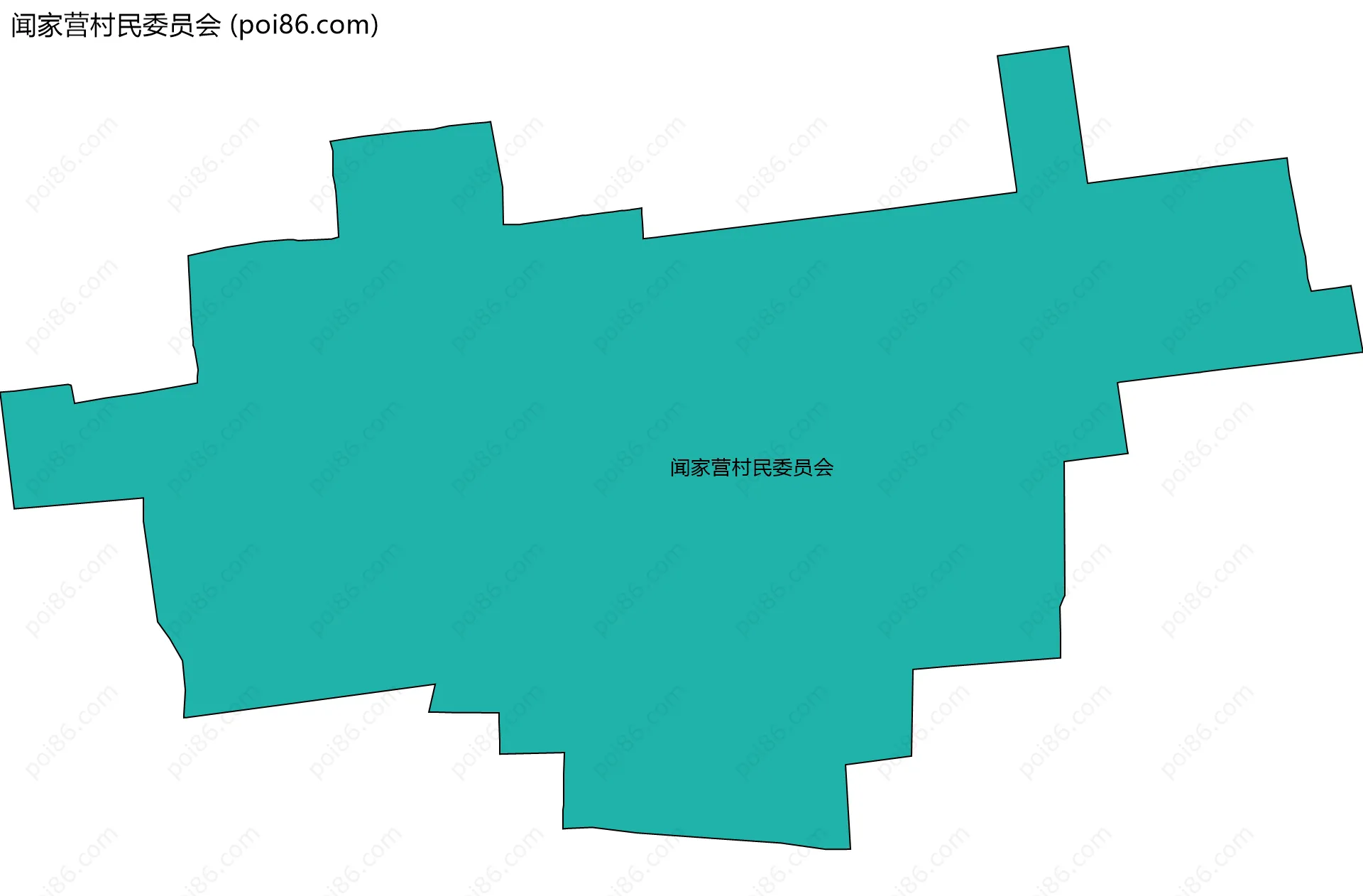 闻家营村民委员会边界地图