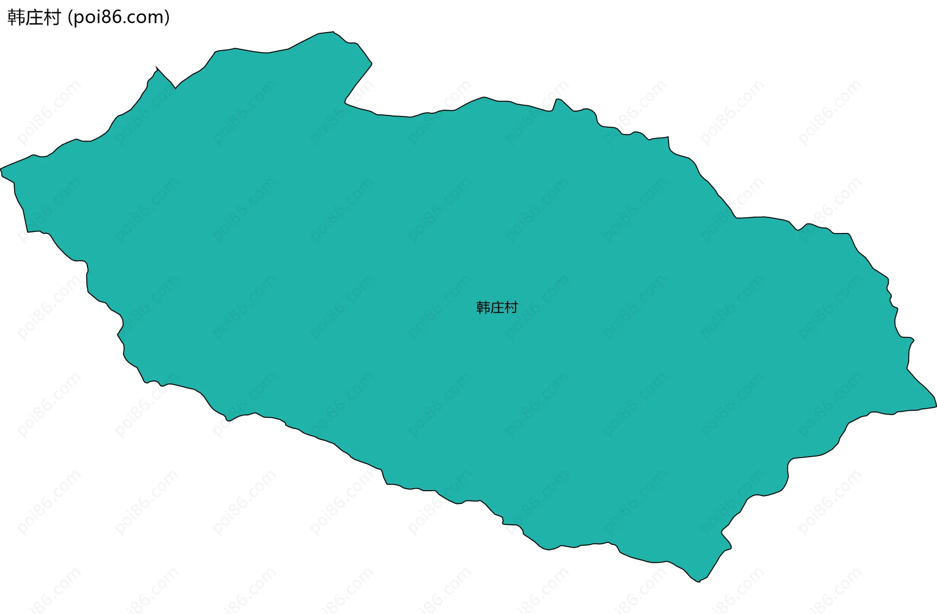韩庄村边界地图