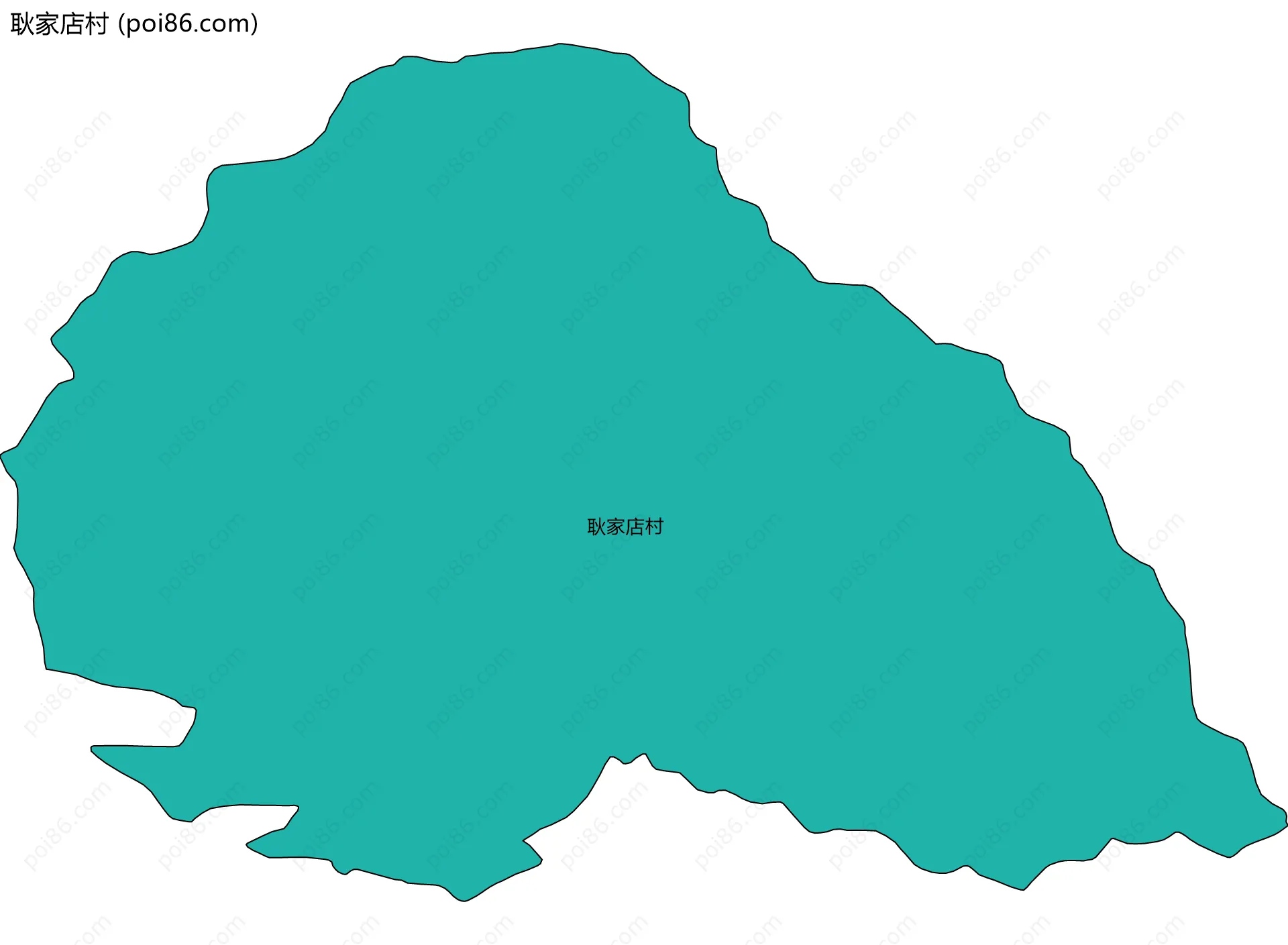 耿家店村边界地图