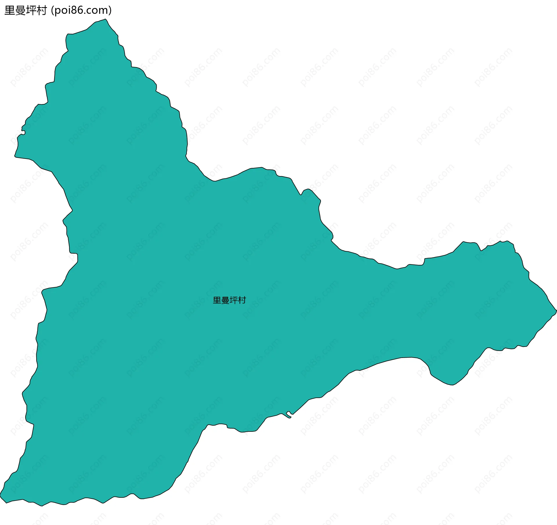里曼坪村边界地图