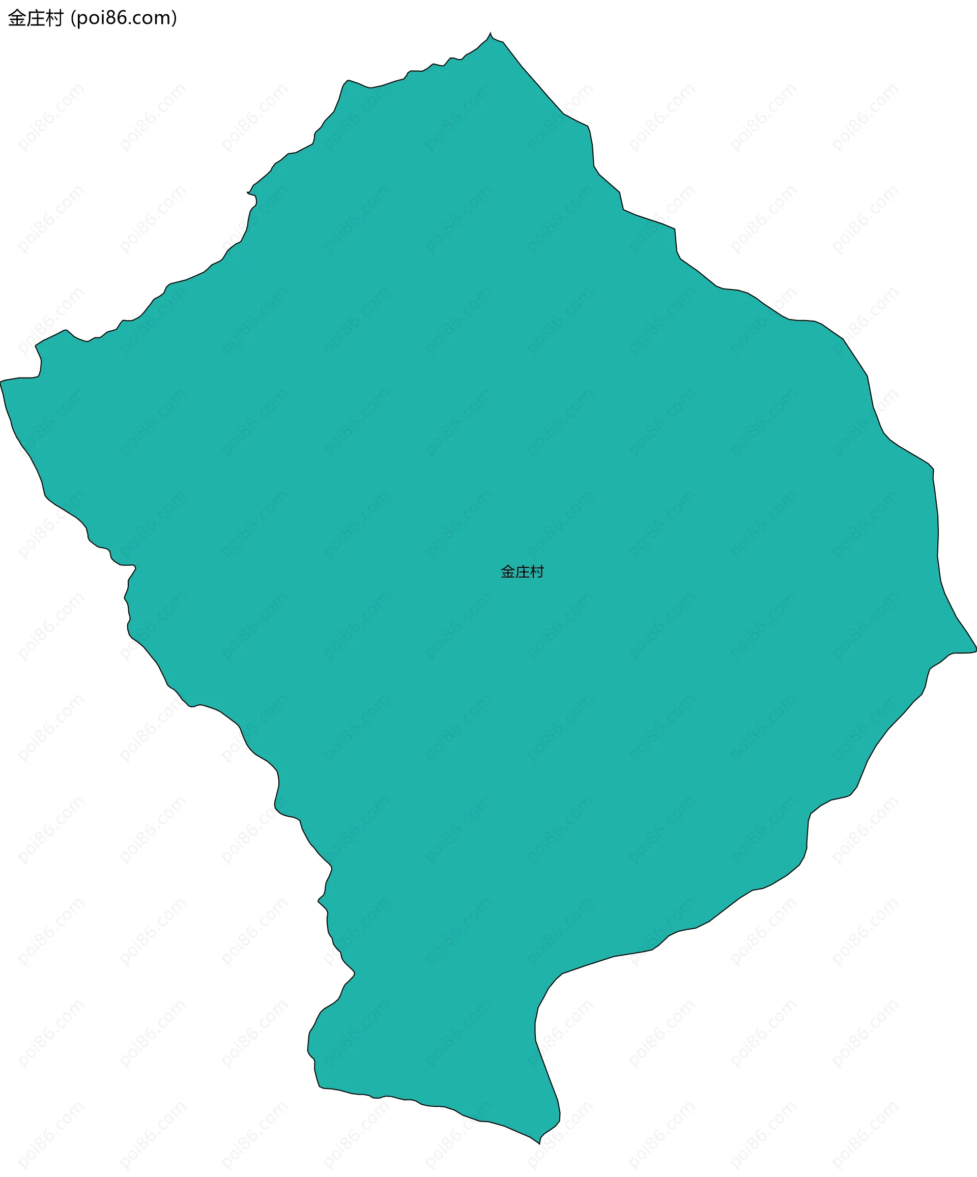 金庄村边界地图