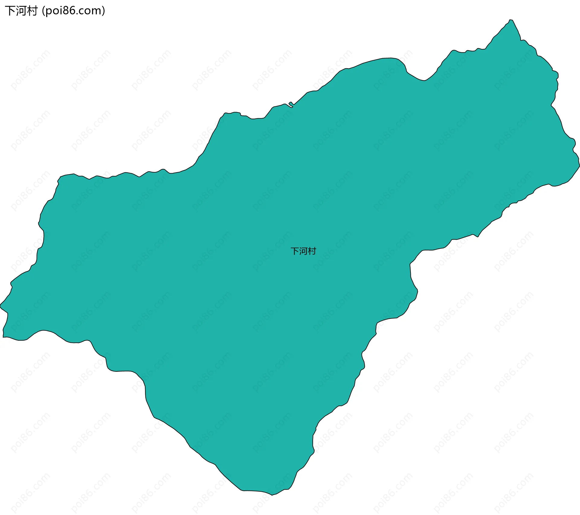 下河村边界地图