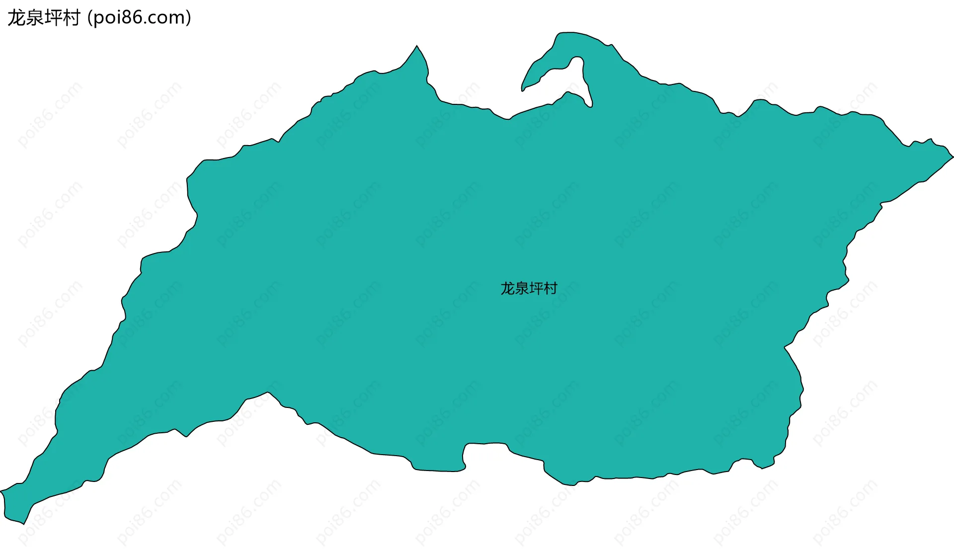 龙泉坪村边界地图