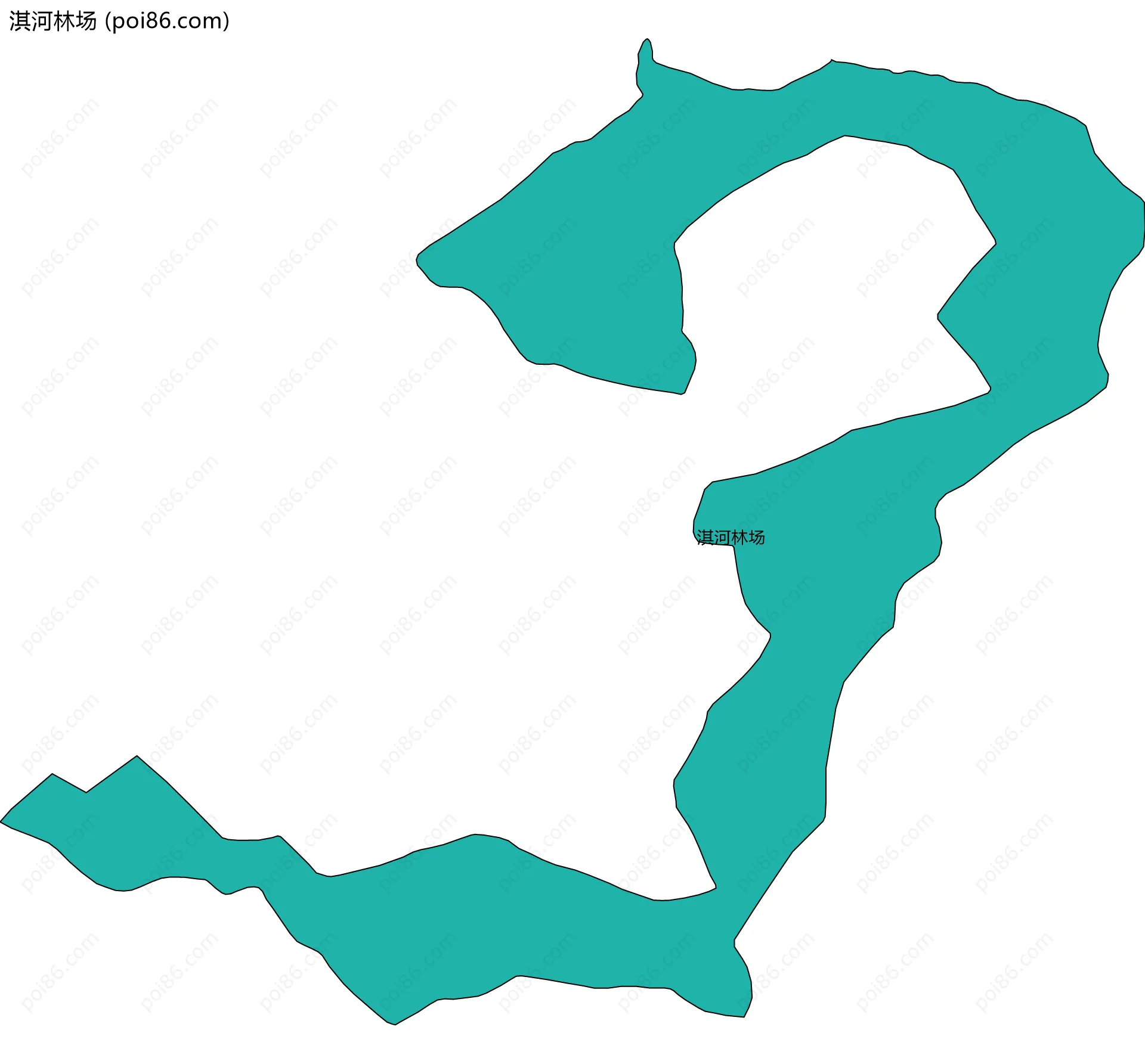 淇河林场边界地图